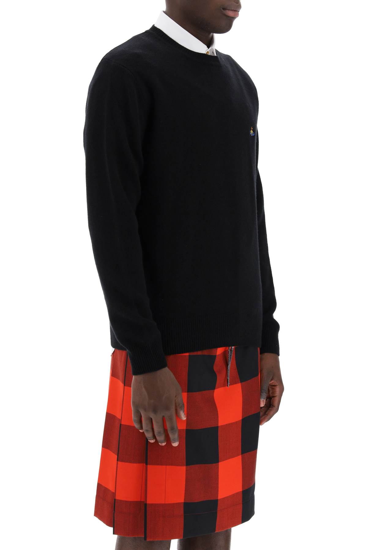 Shop Vivienne Westwood Alex Merino Wool Sweater In Black