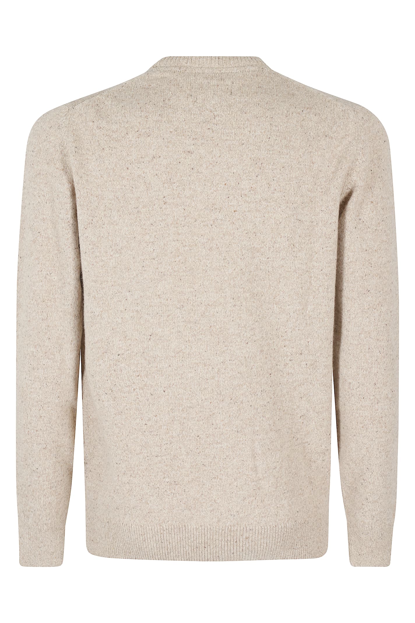 Barbour Essential Tisbury Sweater With Relaxed Fit In Neutral