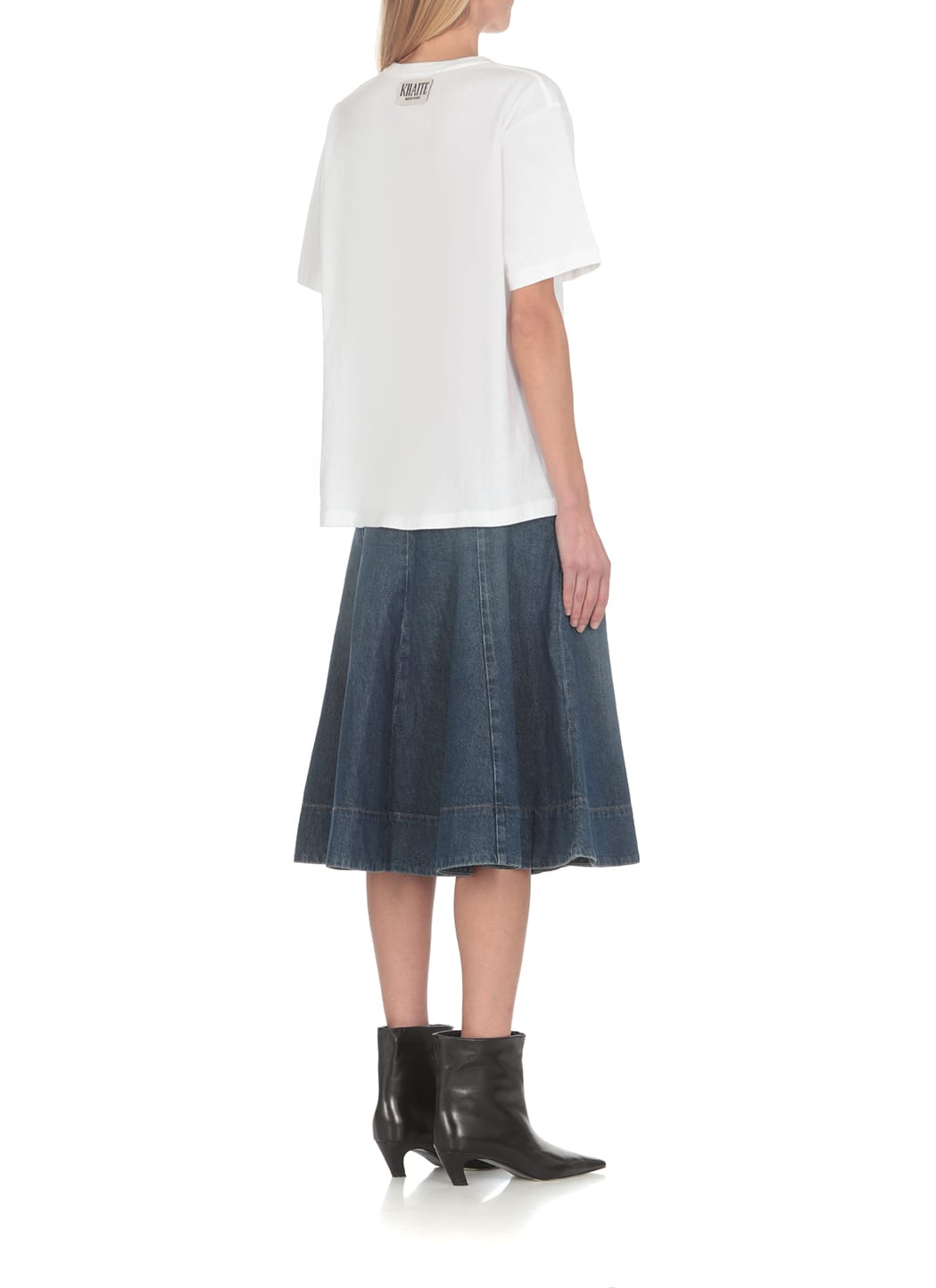 Shop Khaite Mae T-shirt In White