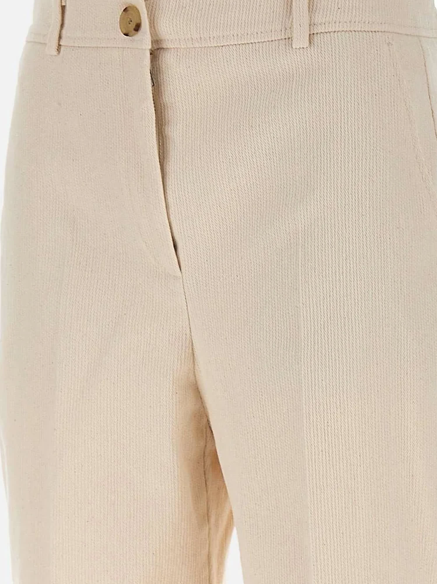 Hugo Boss Corduroy Trousers In Nude