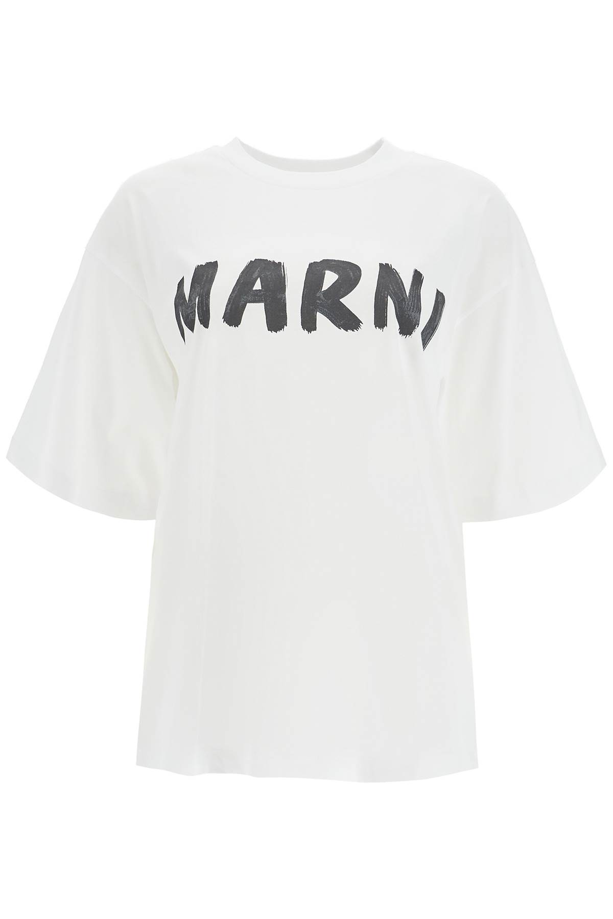 Marni Oversized Logo T In White