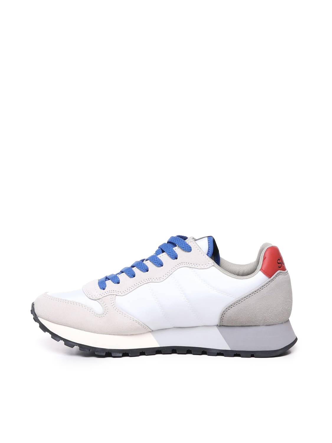 Shop Sun 68 Jaki Solid Sneakers In White, Light Blue