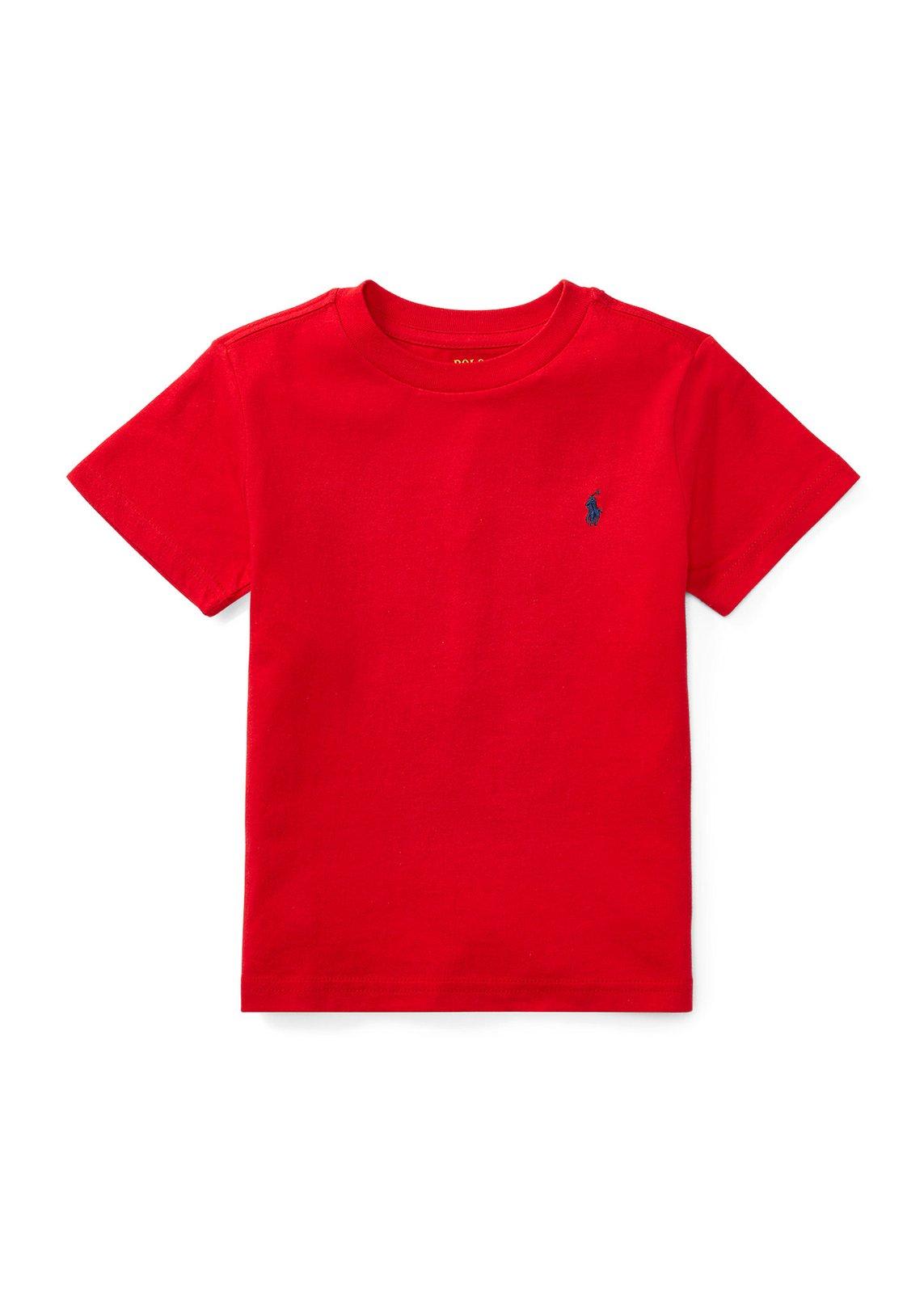 Shop Ralph Lauren Polo Pony Motif Crewneck T-shirt In Rosso