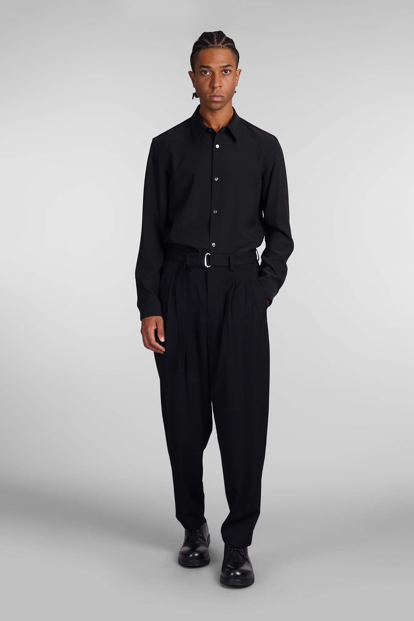 Shop Attachment Shirt In Black Polyester