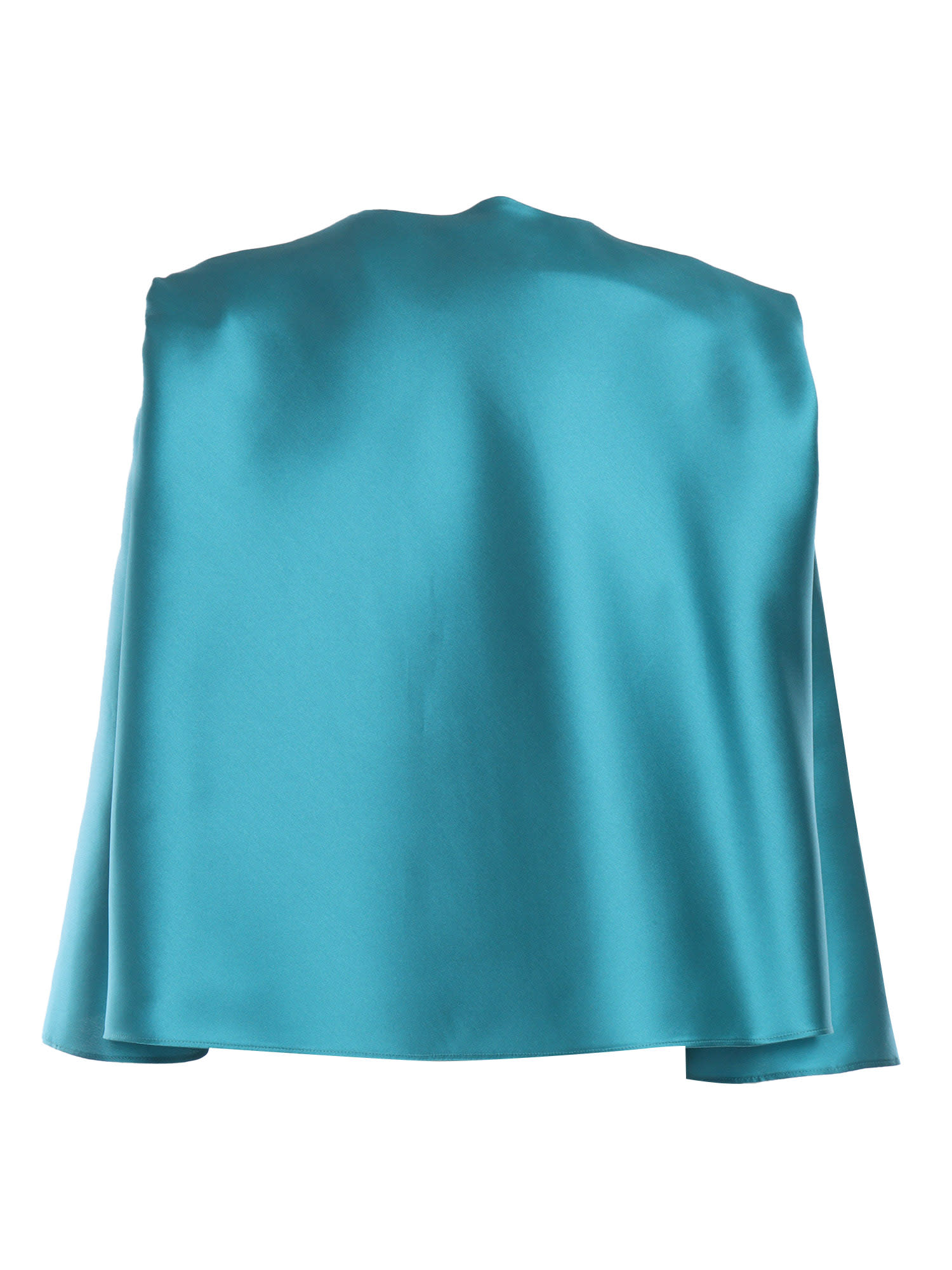 Shop Alberta Ferretti Turquoise Blouse In Multicolor