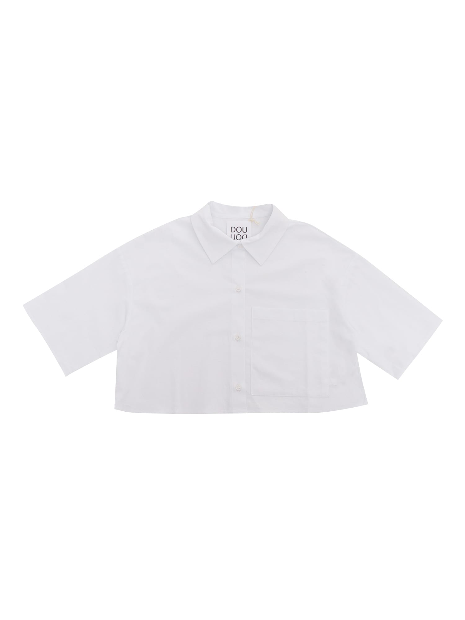 Mazzarelli White Cropped Shirt