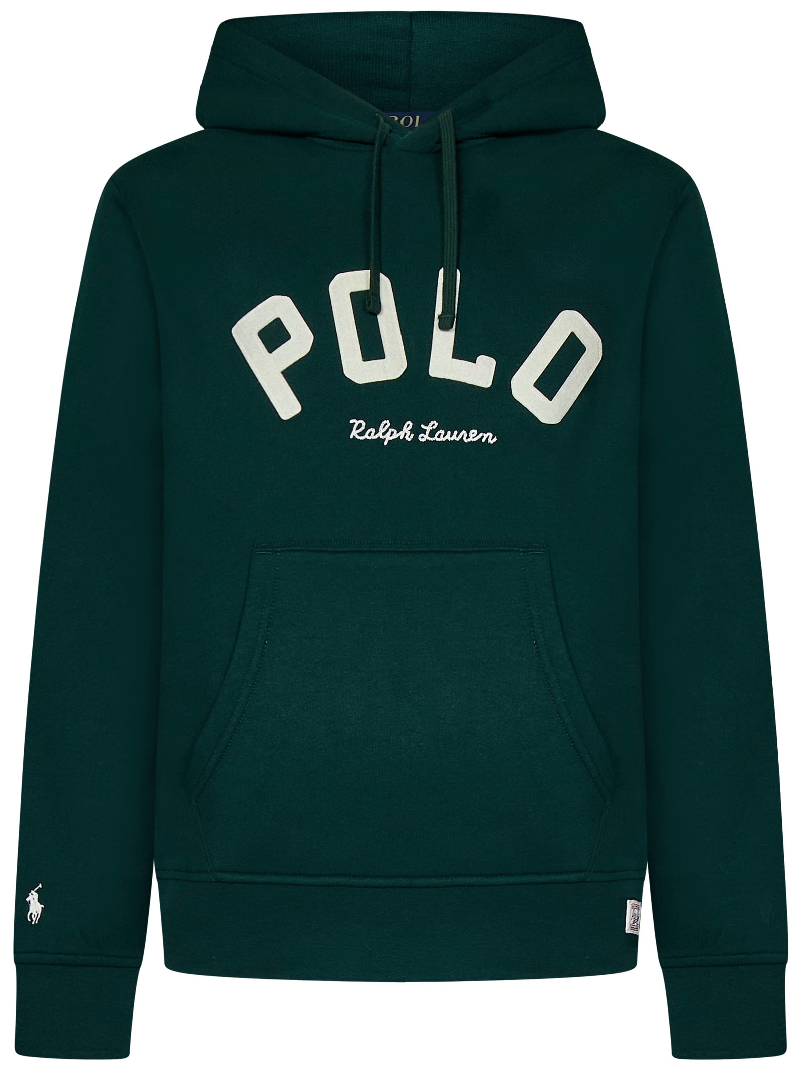 Shop Polo Ralph Lauren The Rl Sweatshirt In Green