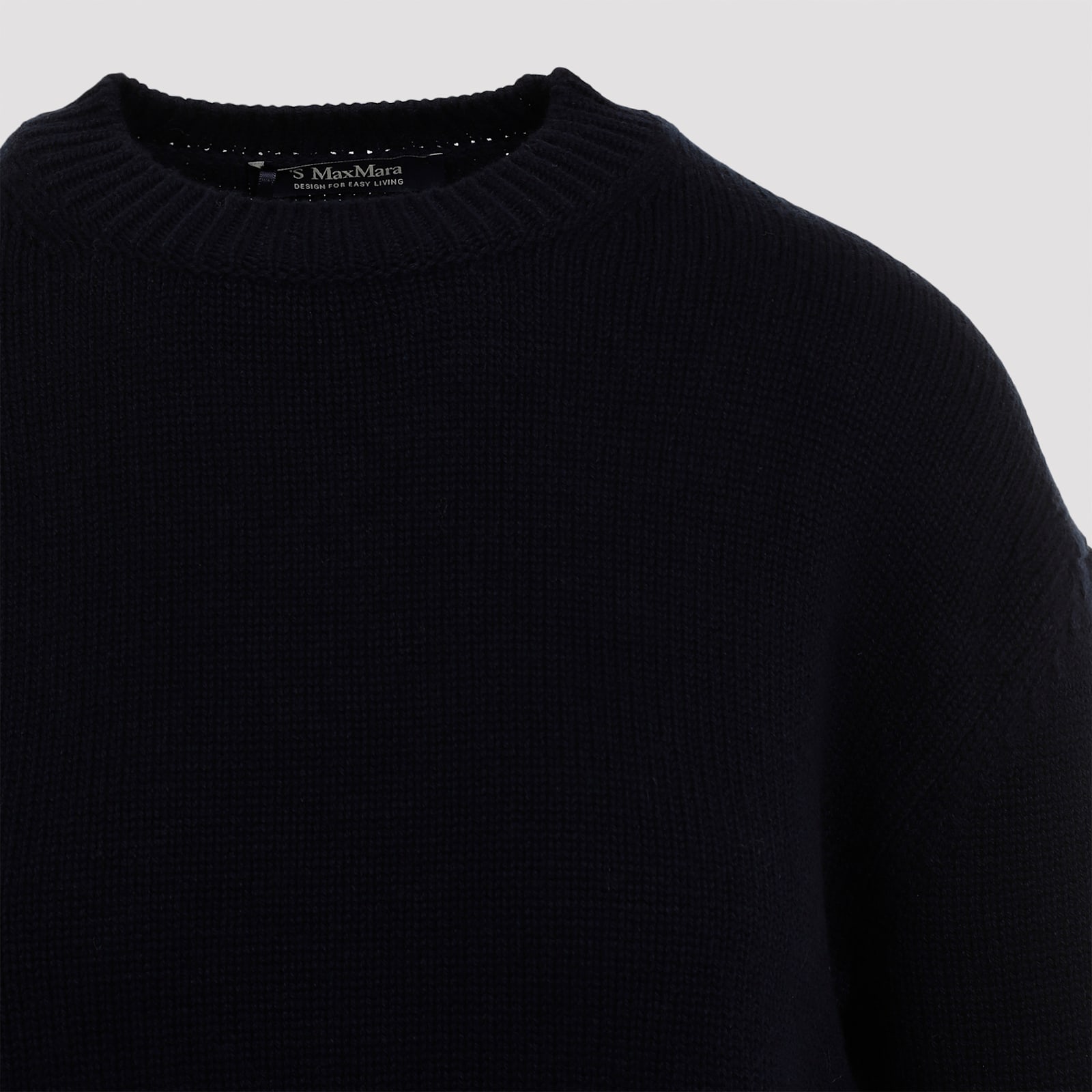 Shop 's Max Mara Irlanda Crewneck In Classic Dark Blue