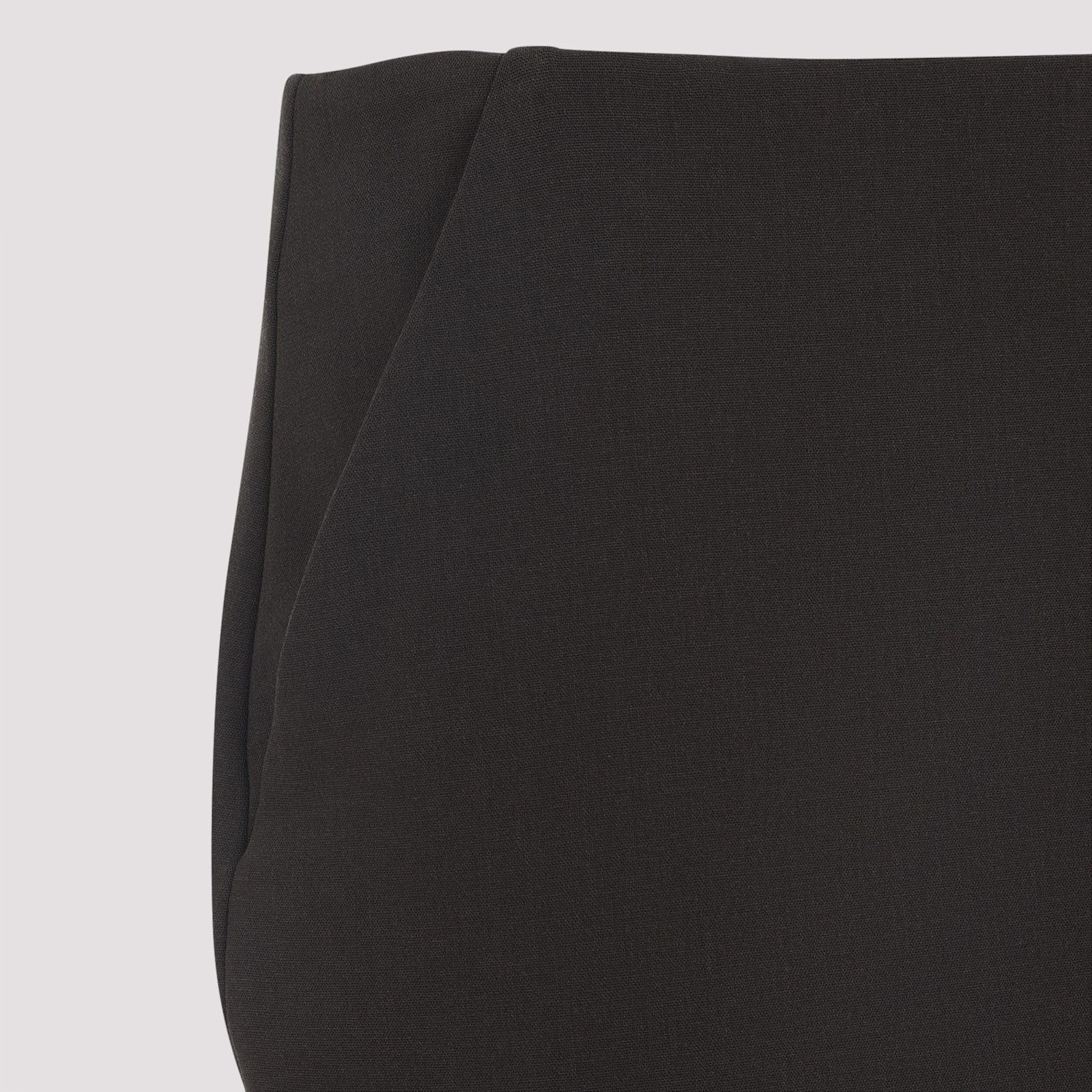 Giorgio Armani Knee-length Tailored Skirt With Subtle Back Slit In Black