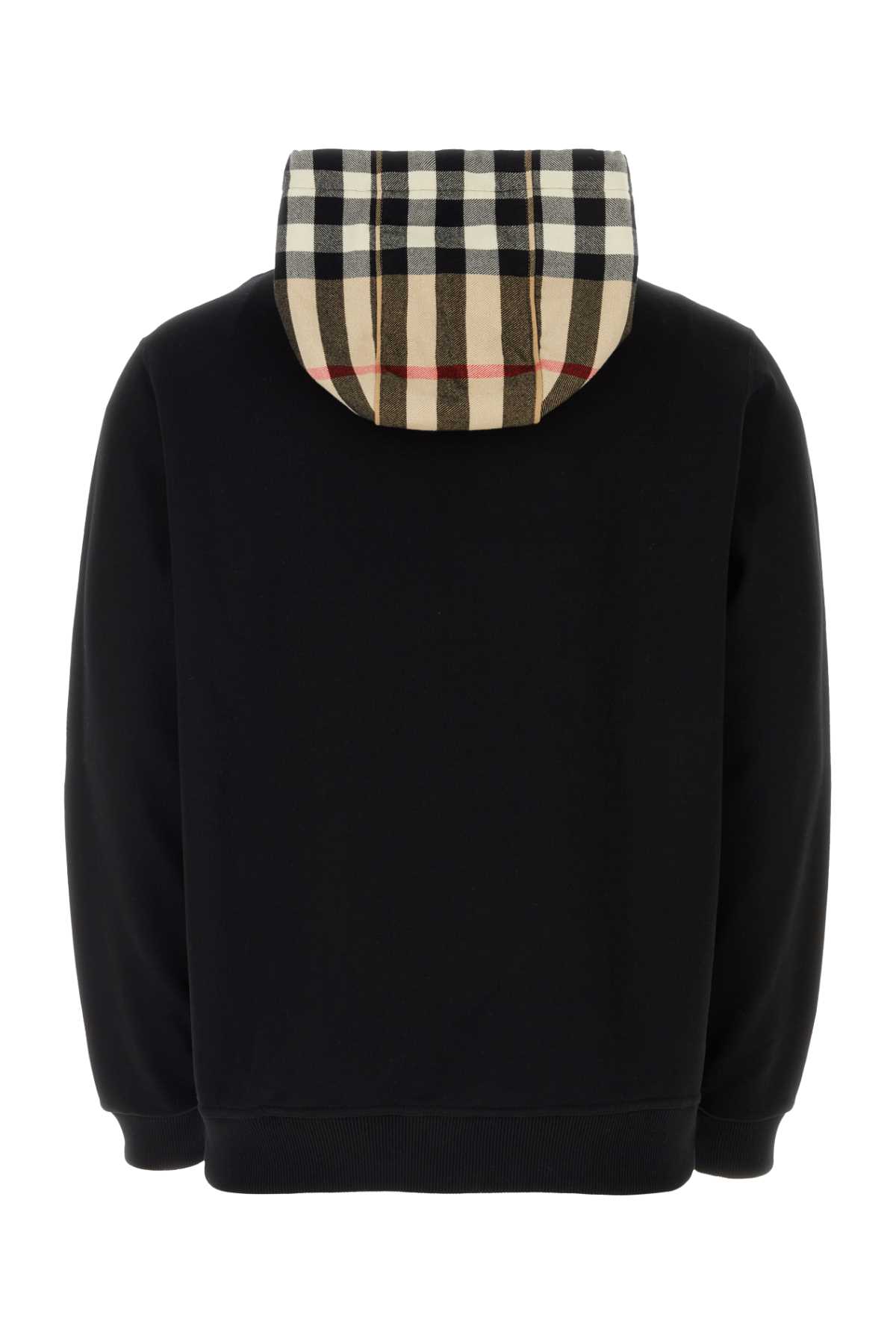 Shop Burberry Black Cotton Sweatshirt In A1189