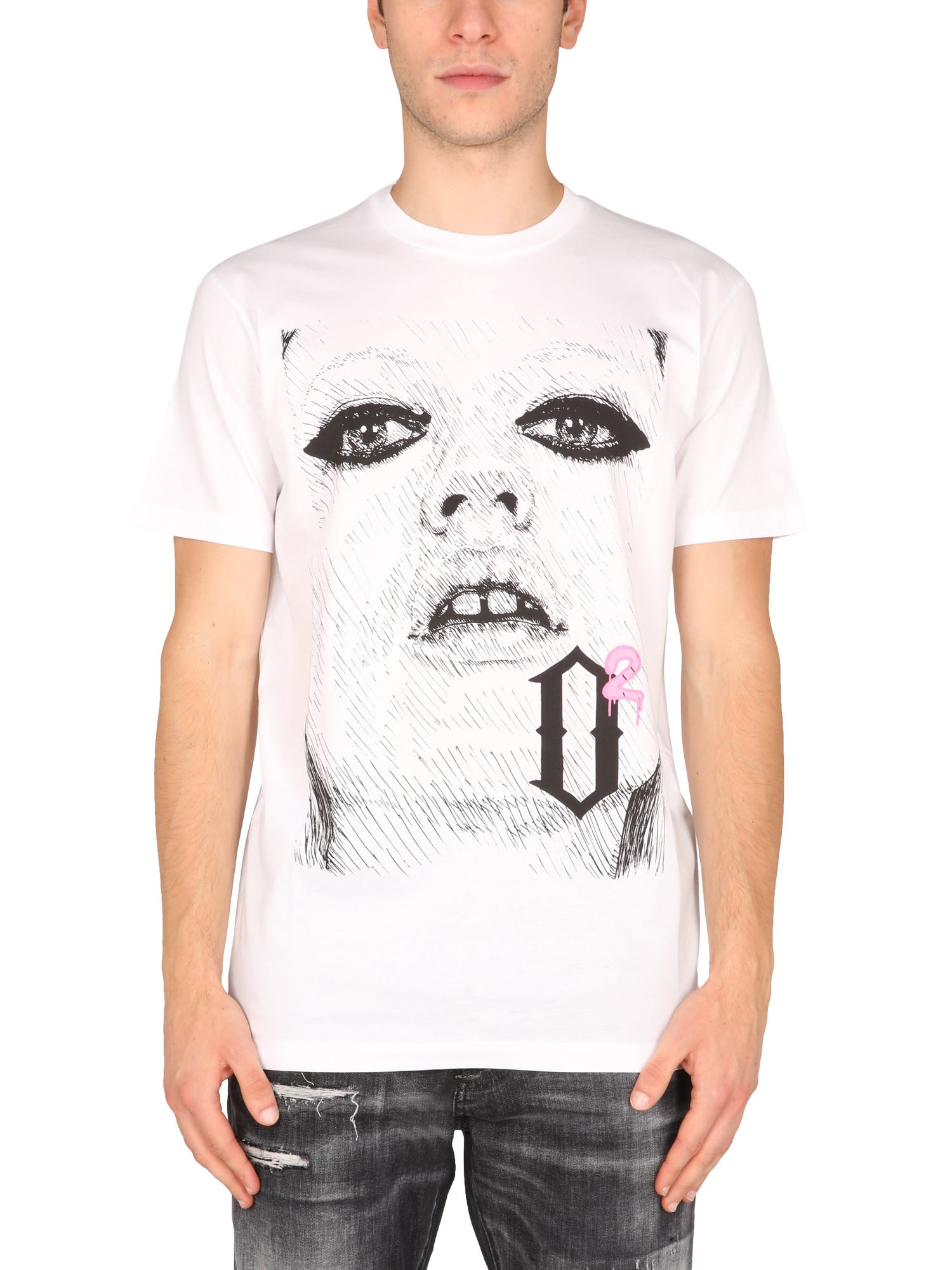 Dsquared2 T-shirt With Pop Print