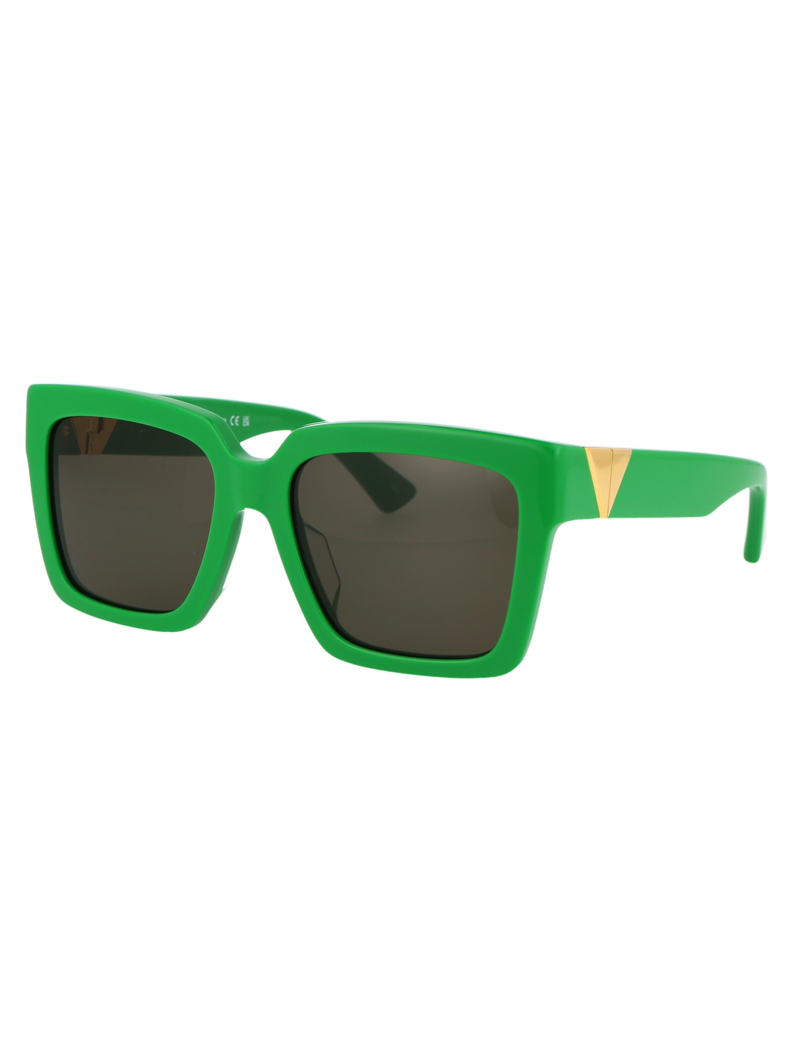 Shop Bottega Veneta Bv1198sa Sunglasses In 003 Green Green Green