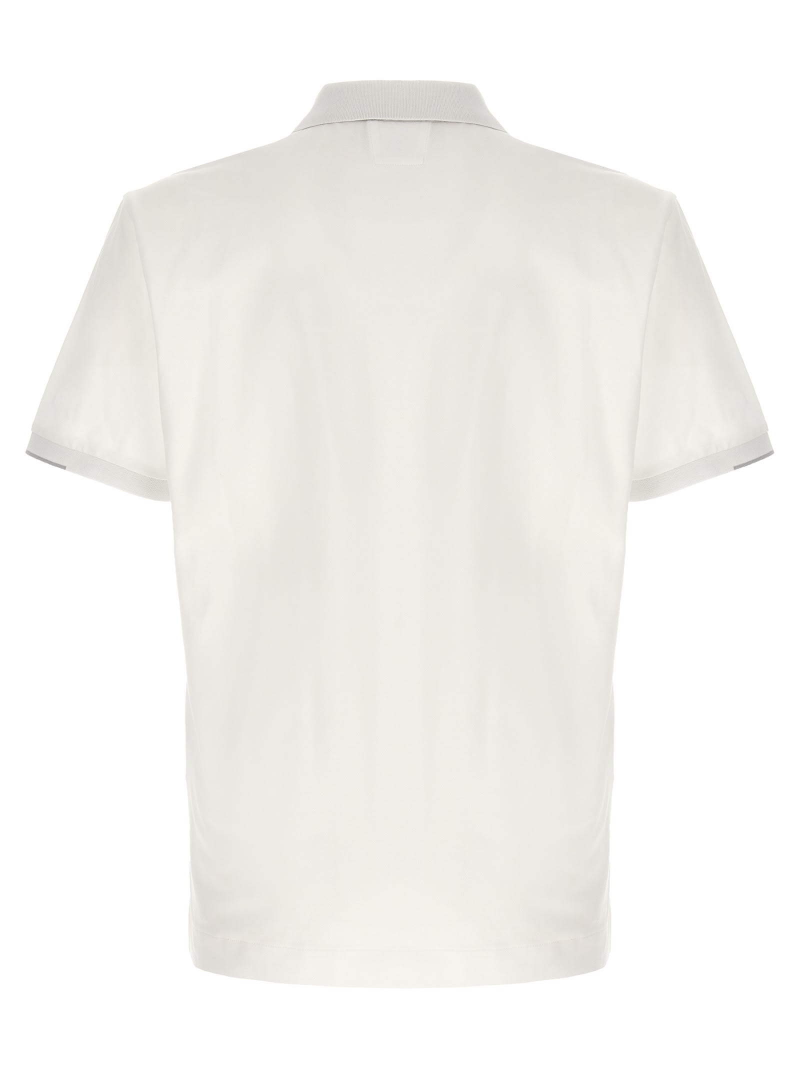 Shop C.p. Company The Metropolis Series Polo Shirt In White