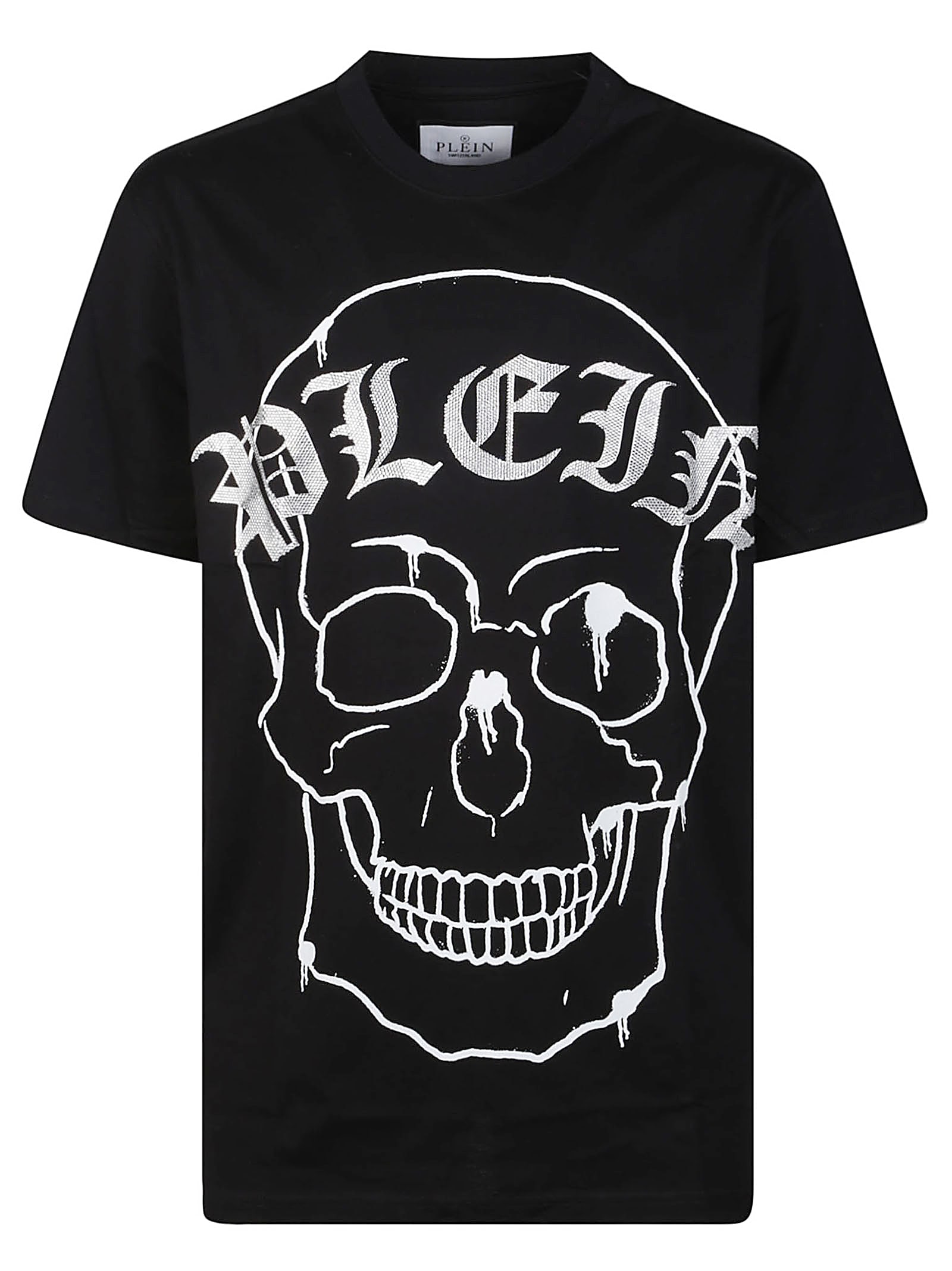 Philipp Plein Skull T-shirt In Animal Print