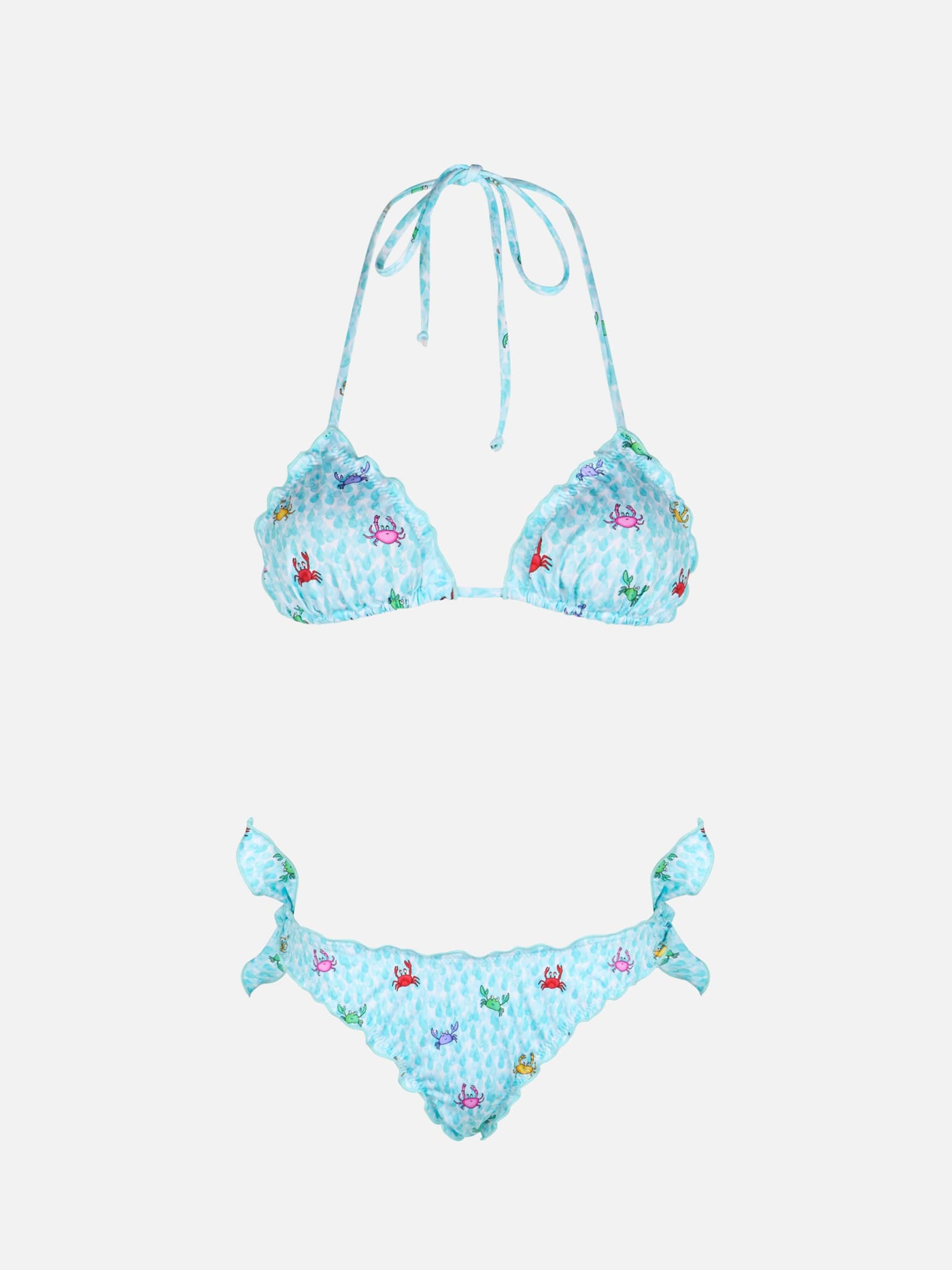 Mc2 Saint Barth Woman Crab Triangle Classic Bikini Sarius In White