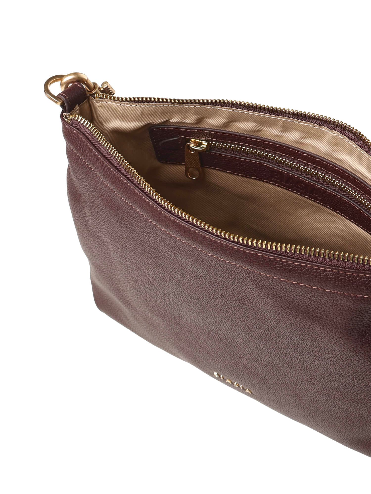 Biasia Zip-fastening Shoulder Bag In Brown