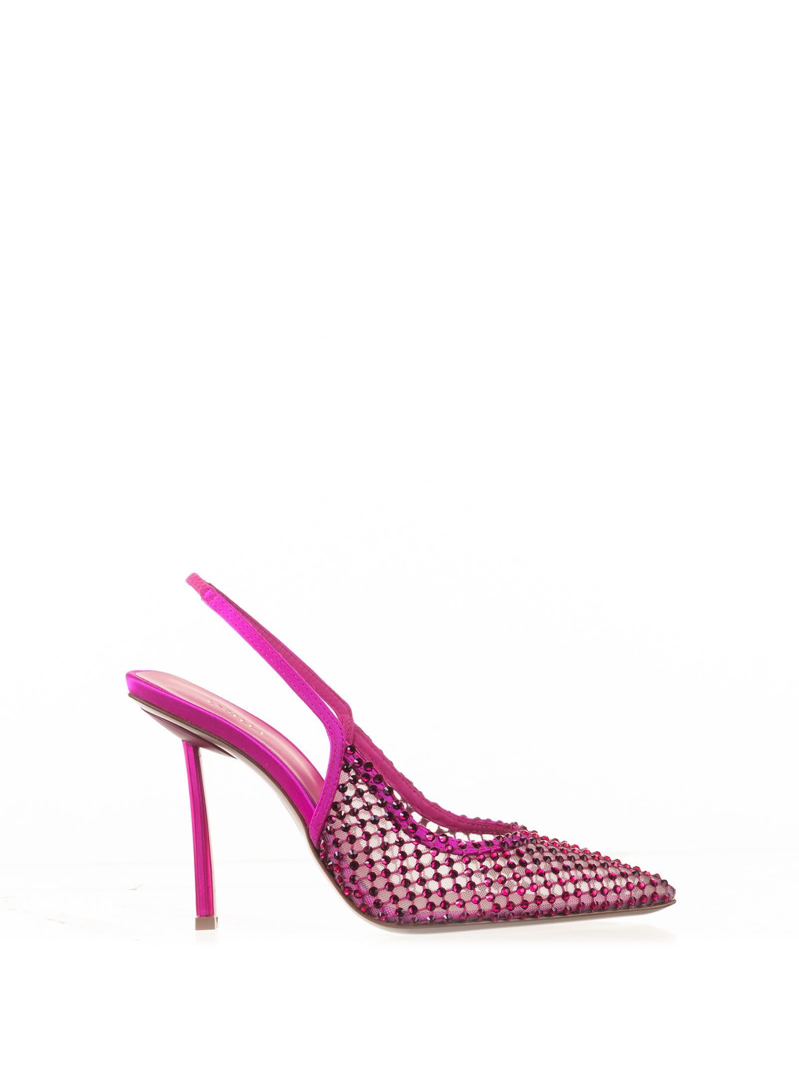 Le Silla Gilda 110mm Slingback Pumps In Bouganville