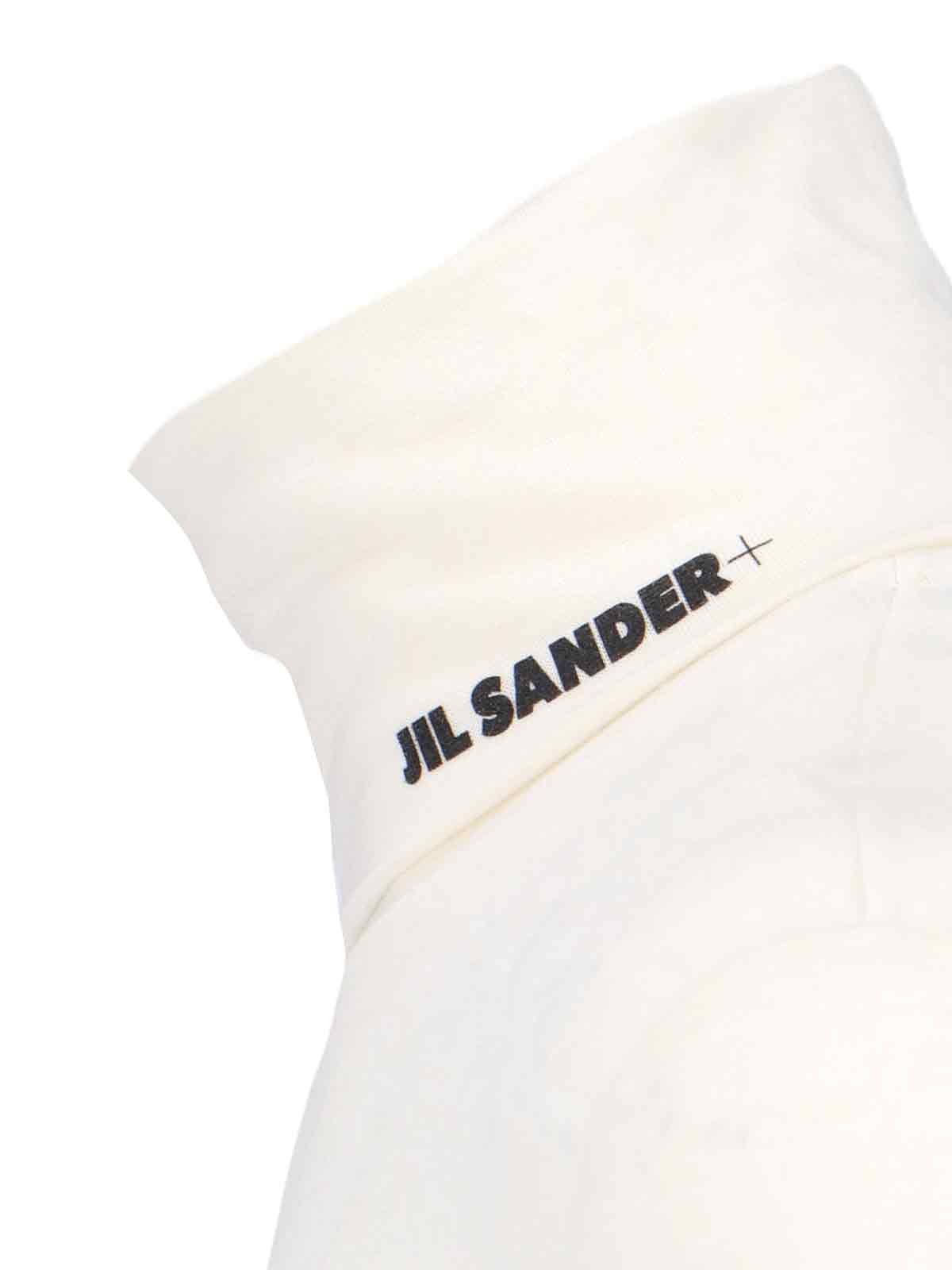 Shop Jil Sander Logo Turtleneck In Crema