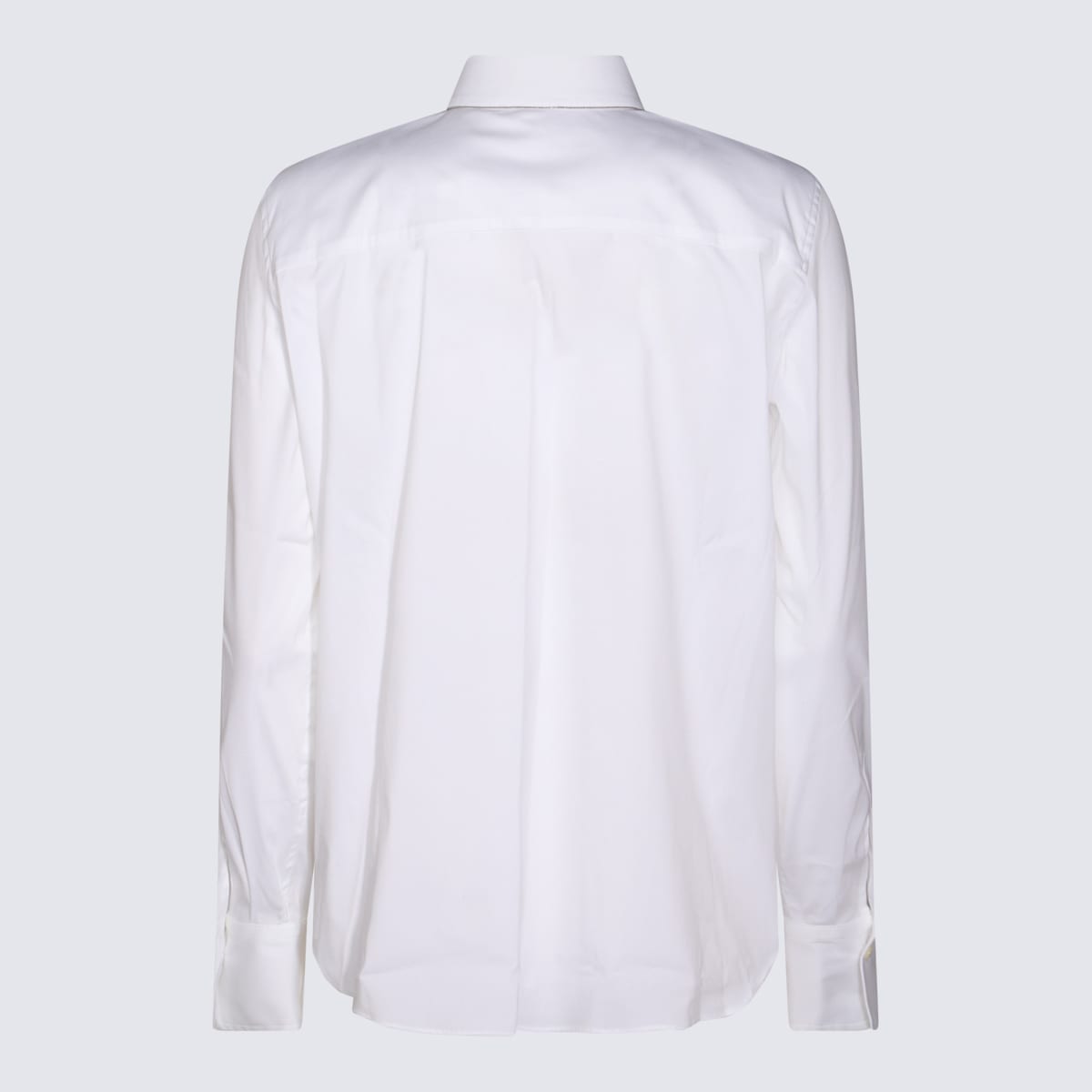 Shop Brunello Cucinelli White Cotton Shirt