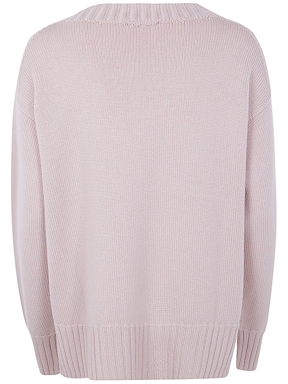 Shop Drumohr Long Sleeves Crew Neck Oversized Sweater In Pink Quartz