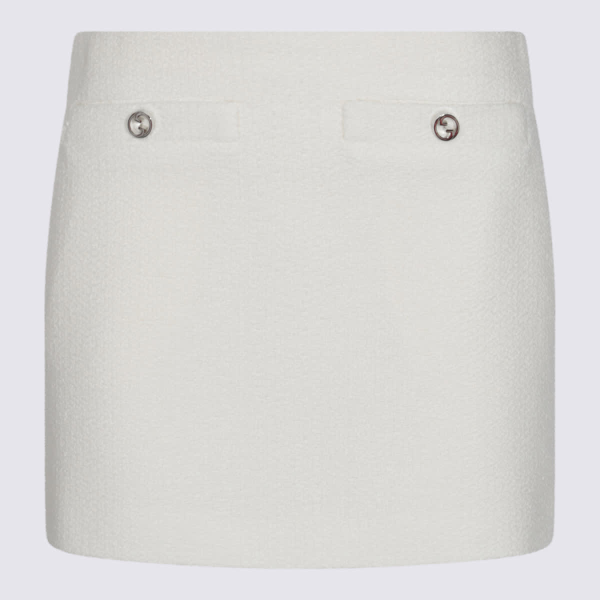 White Wool Skirt