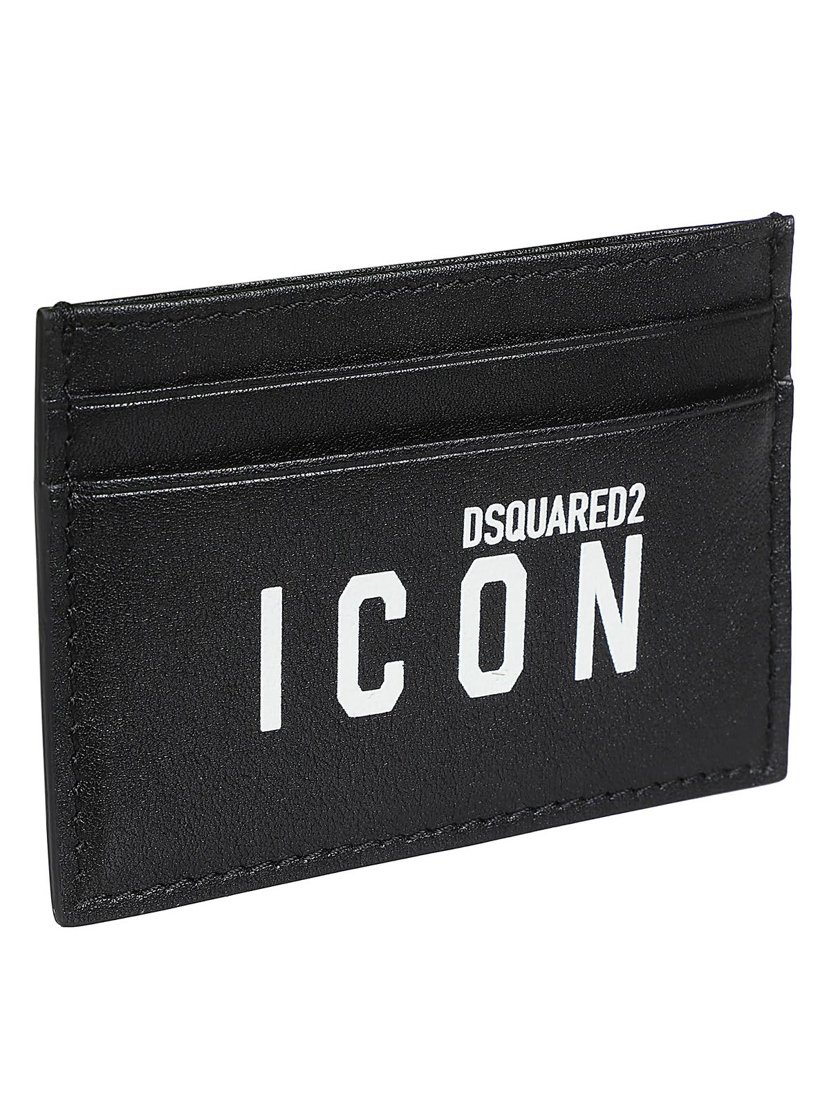 DSQUARED2 LOGO-PRINTED RECTANGULAR CARD HOLDER 