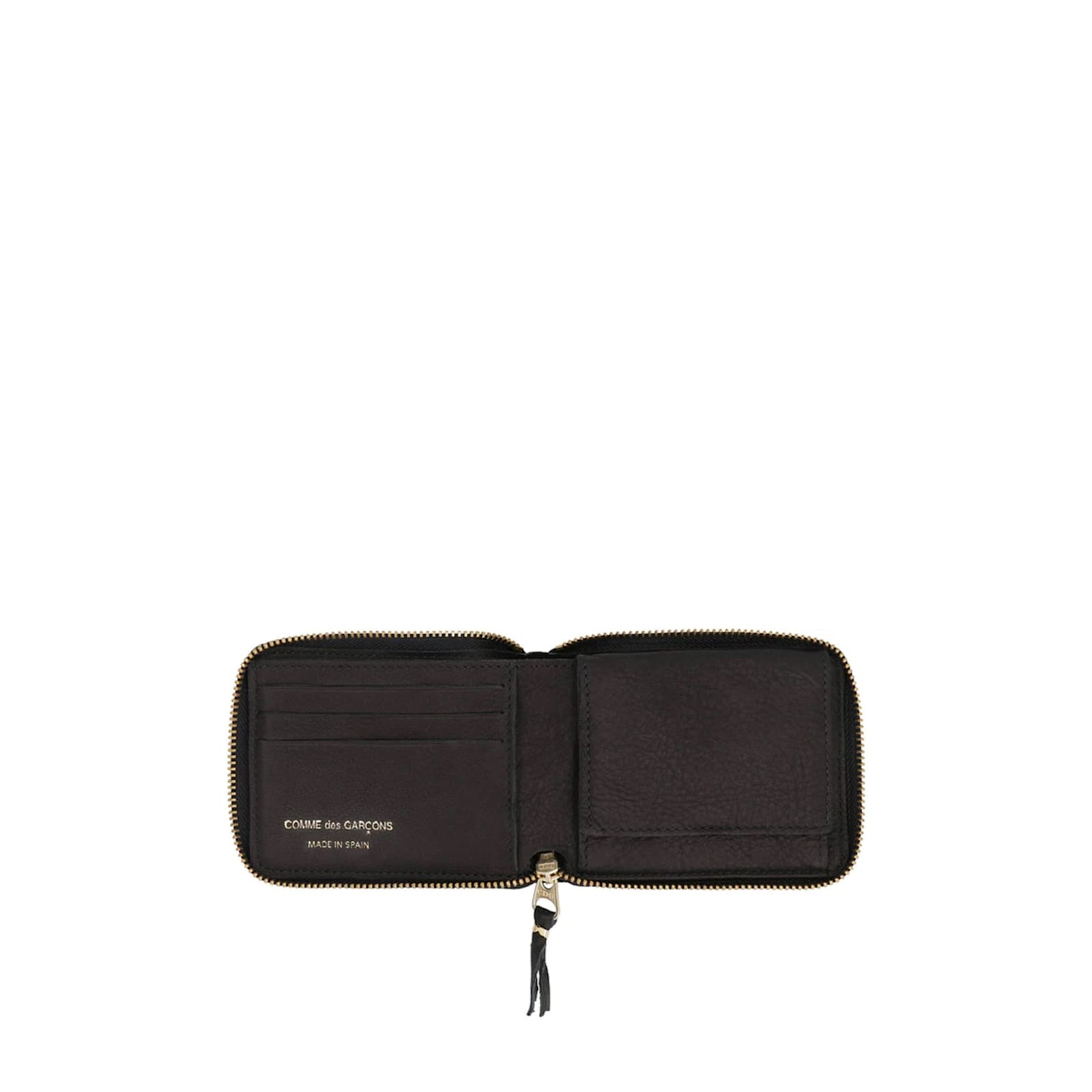 Shop Comme Des Garçons Leather Wallet In Black