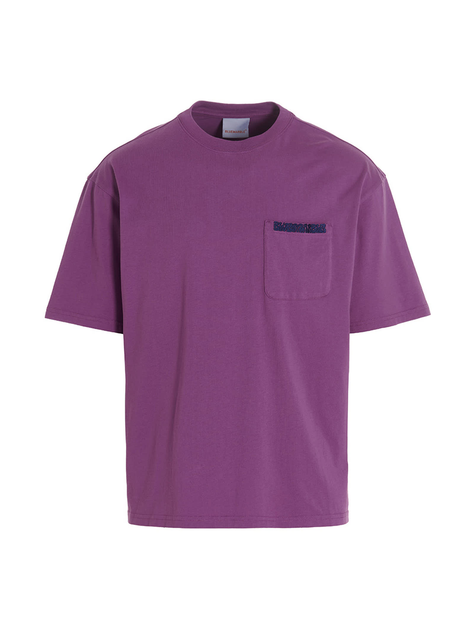 Bluemarble T-shirt mauve Pocket