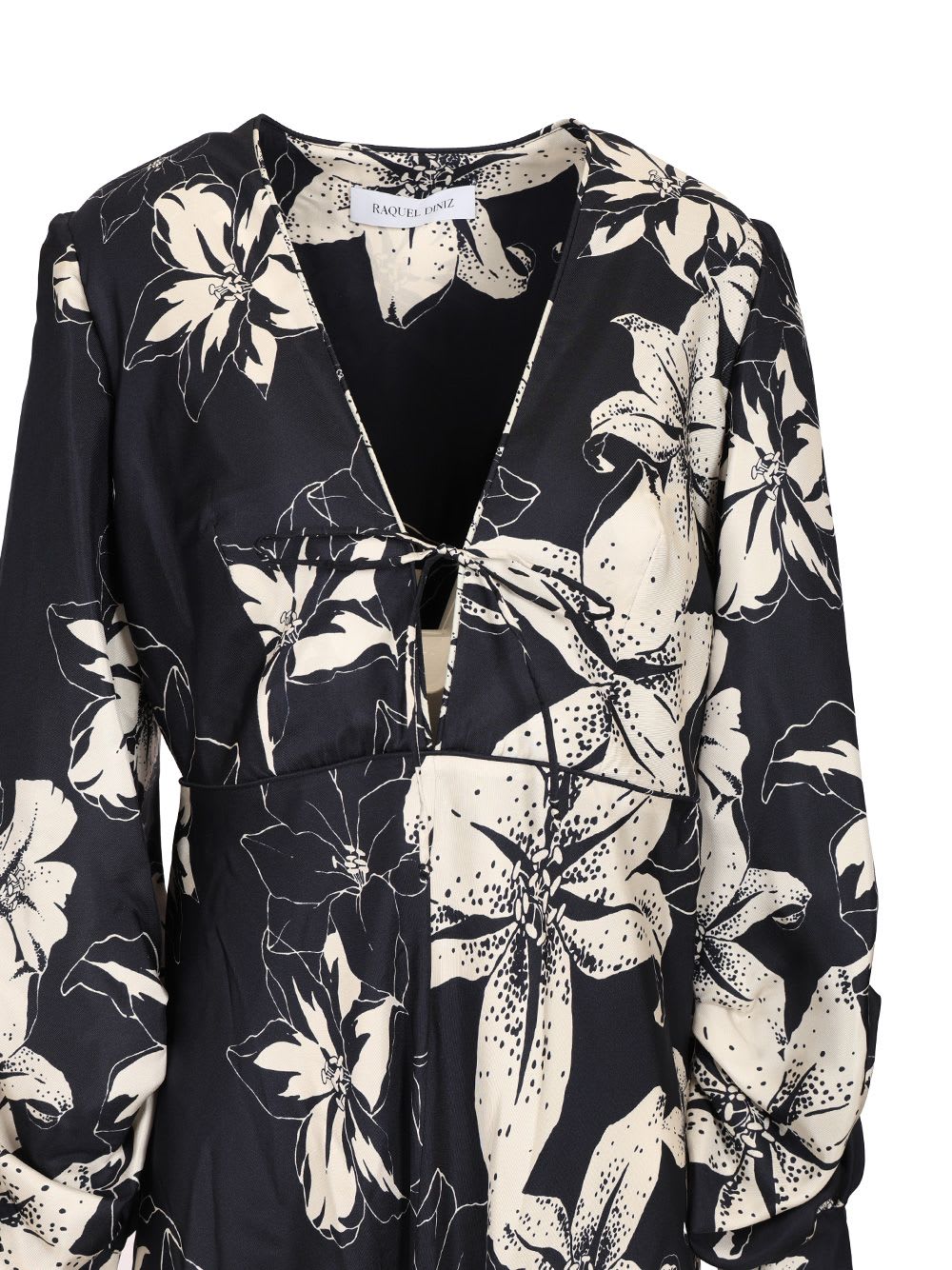 RAQUEL DINIZ VALERIE DRESS TWILL STAMPATO