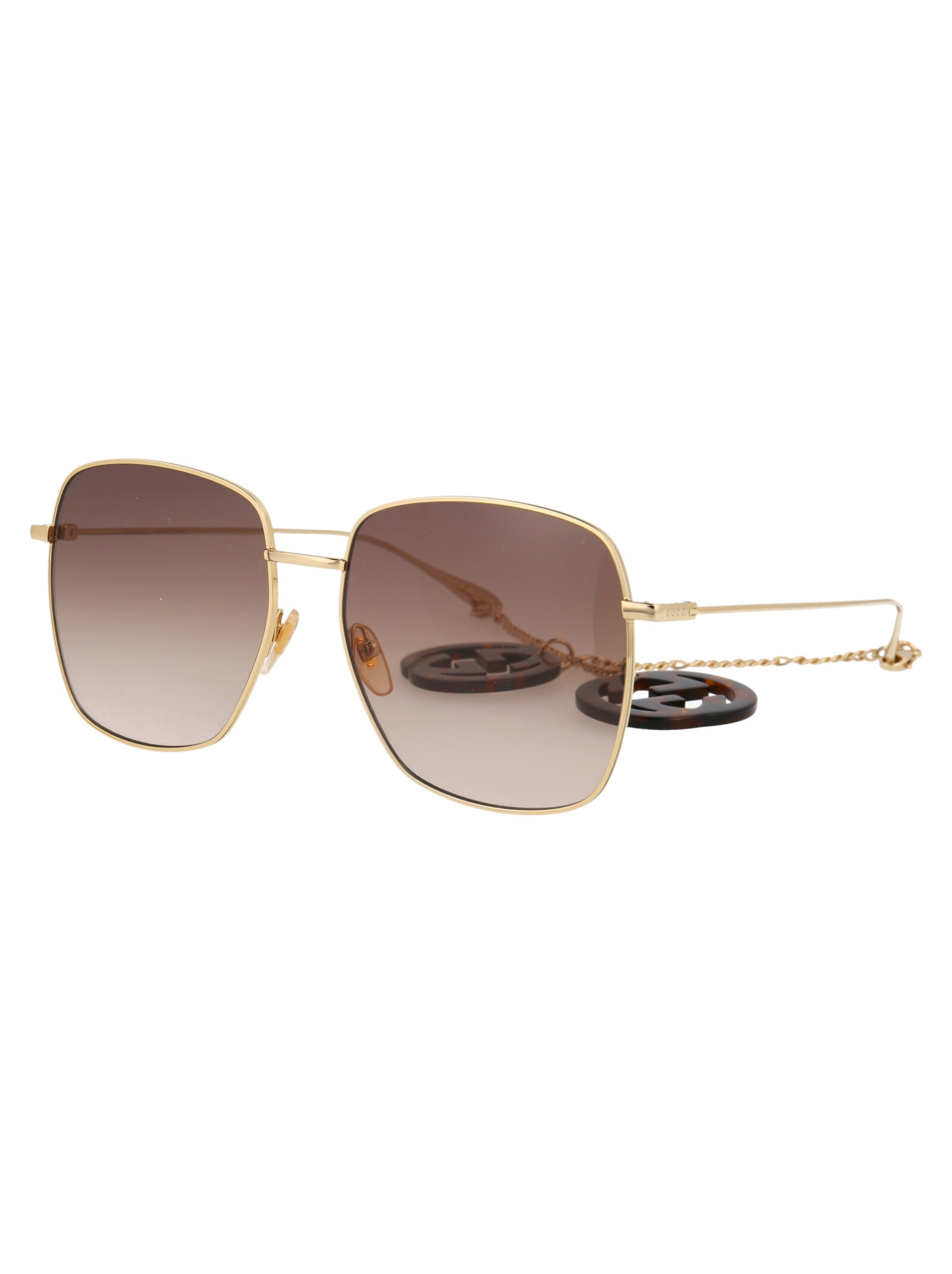 Shop Gucci Gg1031s Sunglasses In 003 Gold Gold Brown