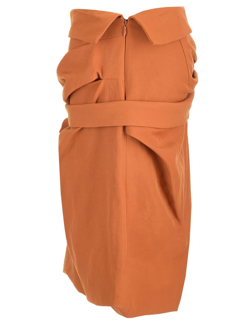 Shop Dries Van Noten Smith Midi Skirt In Orange