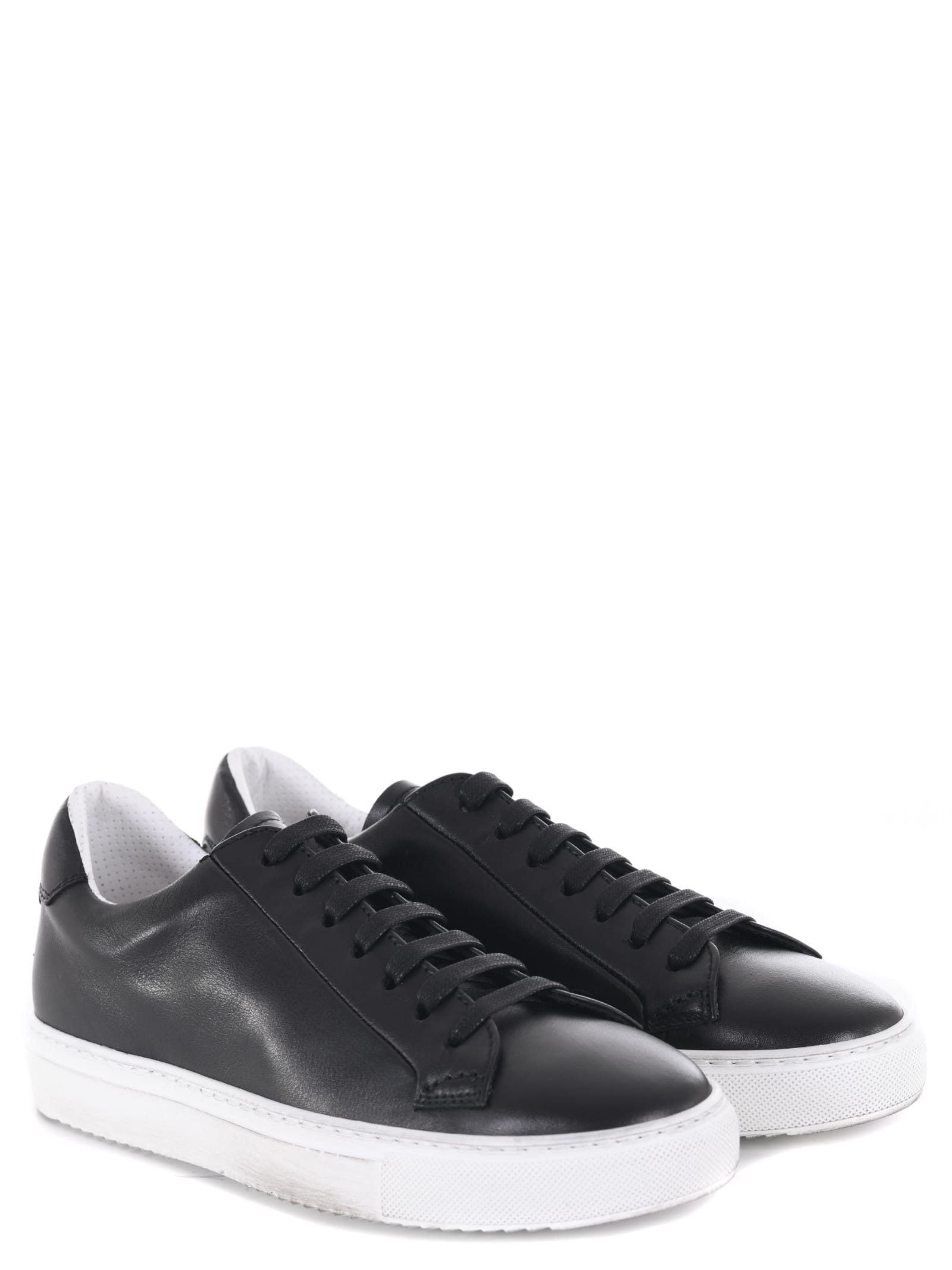 Shop Doucal's Doucals Mens Sneakers In Black