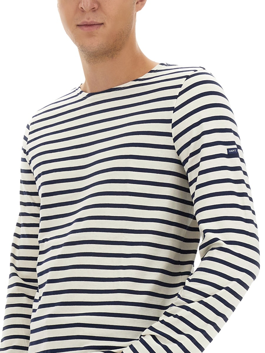 Shop Saint James Striped T-shirt In Multicolour