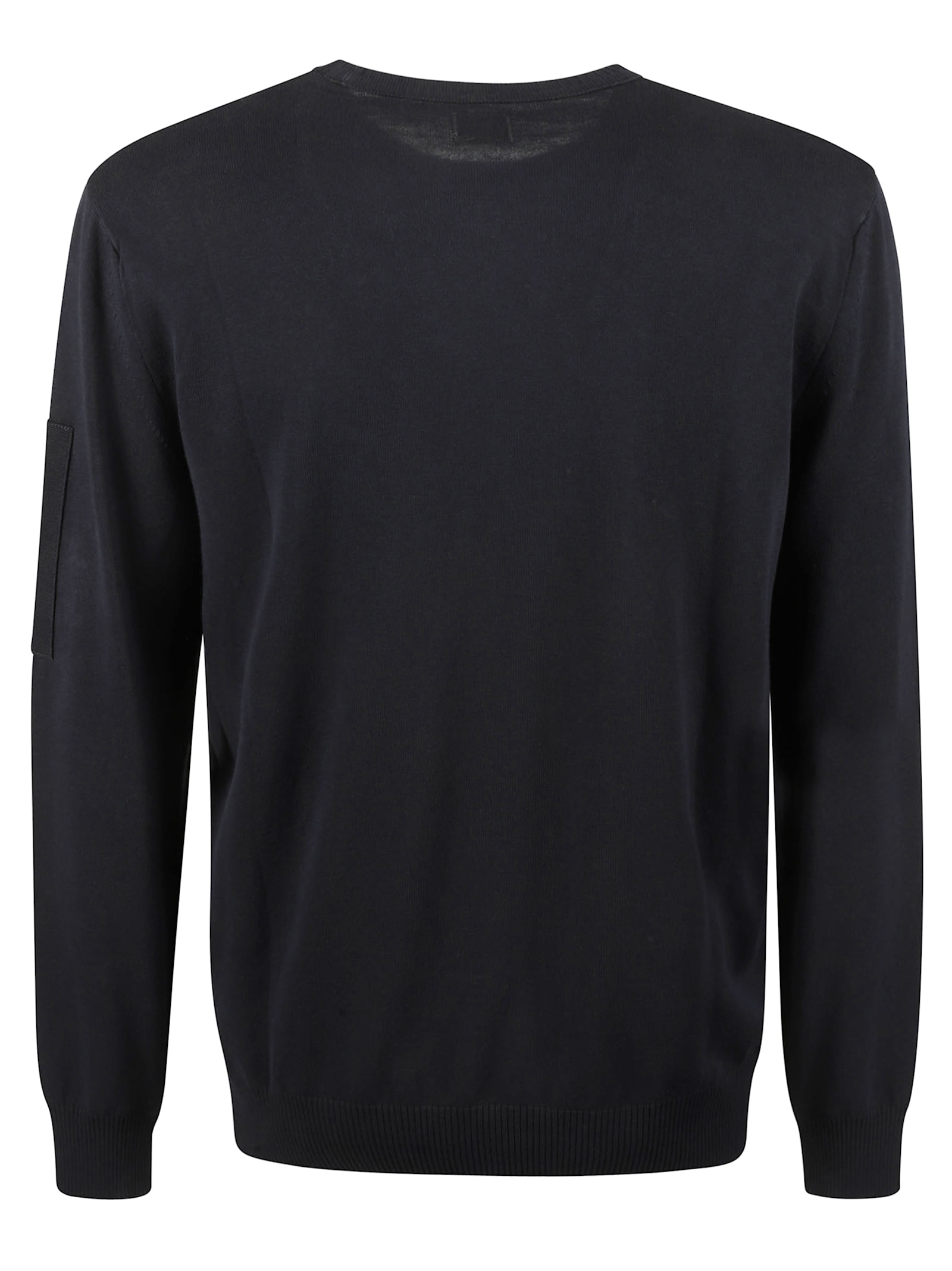 C.p. Company C.p.company Cp Company Lens-embellished Sweater In Blue