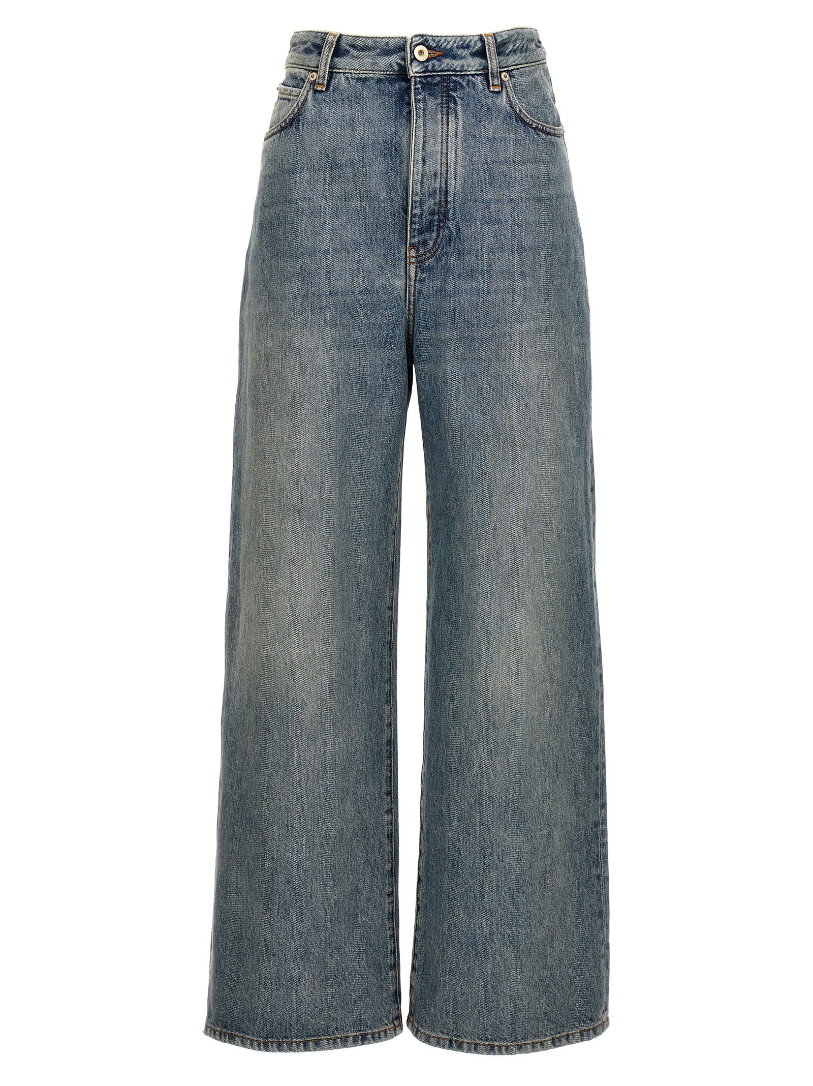 Shop Loewe Denim Jeans In Light Blue
