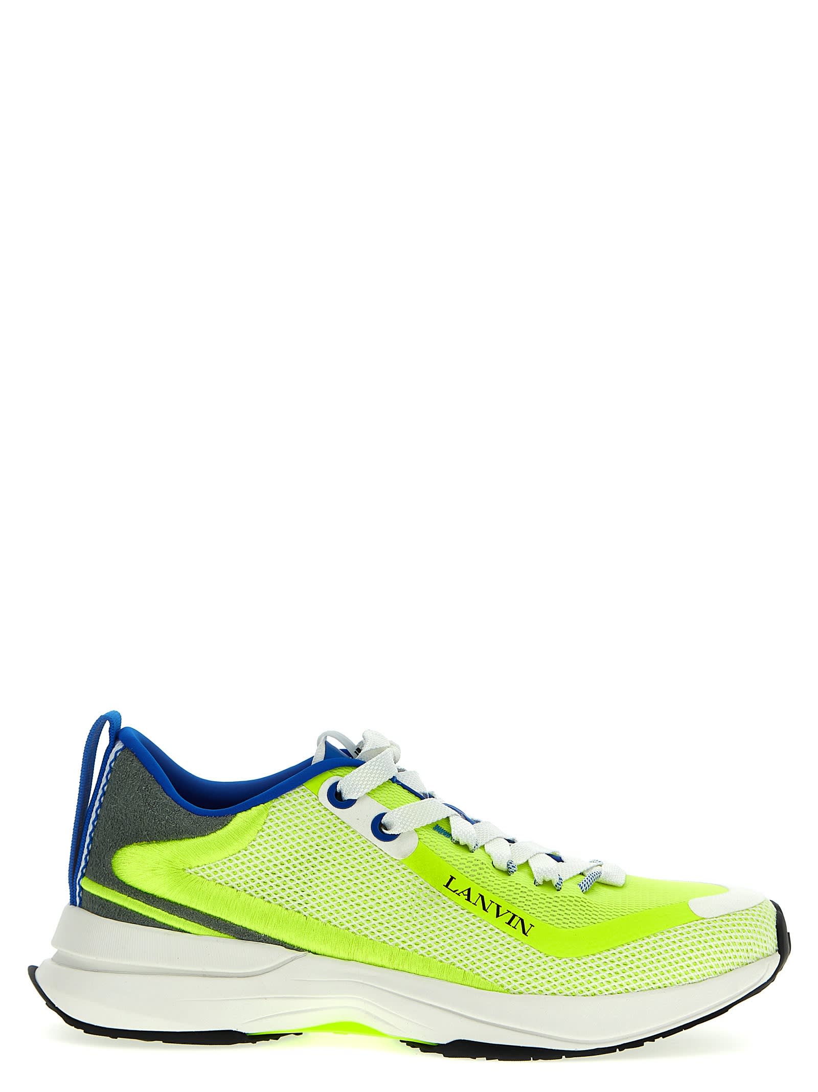 Shop Lanvin Runner Sneakers In Yellow