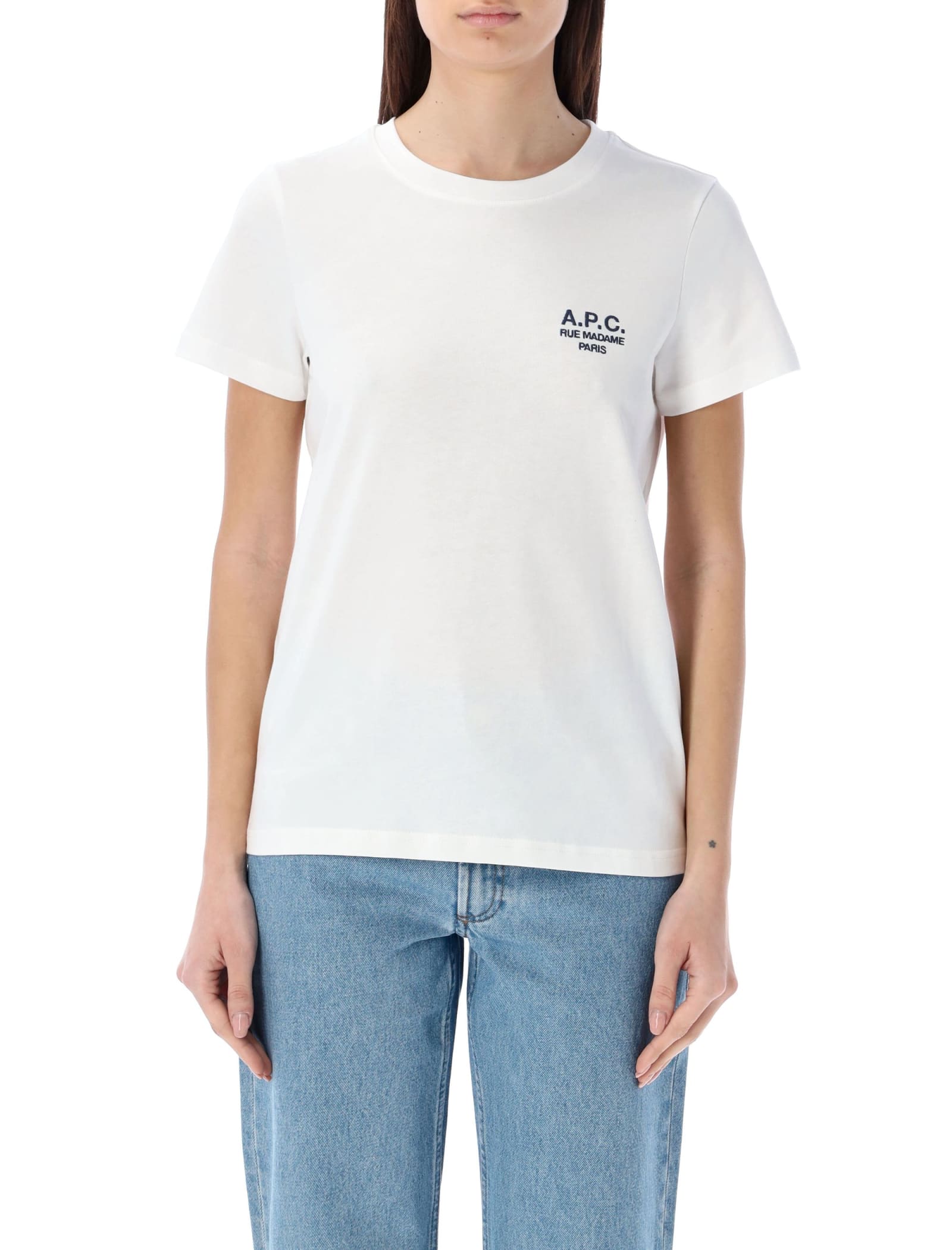 Shop Apc Denise T-shirt In White