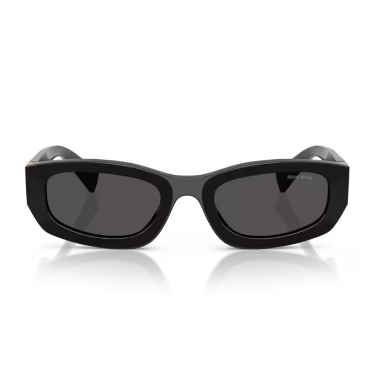Miu Miu 0mu B04s Miu Glimpse 16k08z Nero Sunglasses In Black