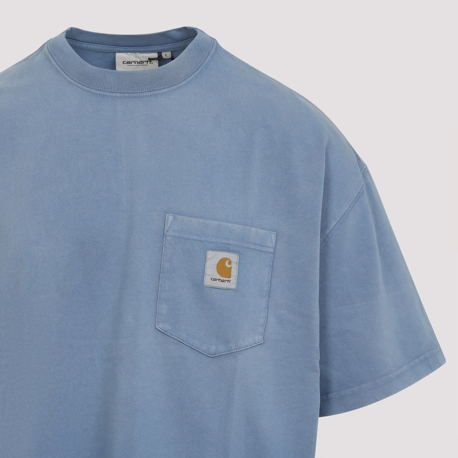 Carhartt Wip Short Sleeves Hudson Pocket T-shirt In Blue