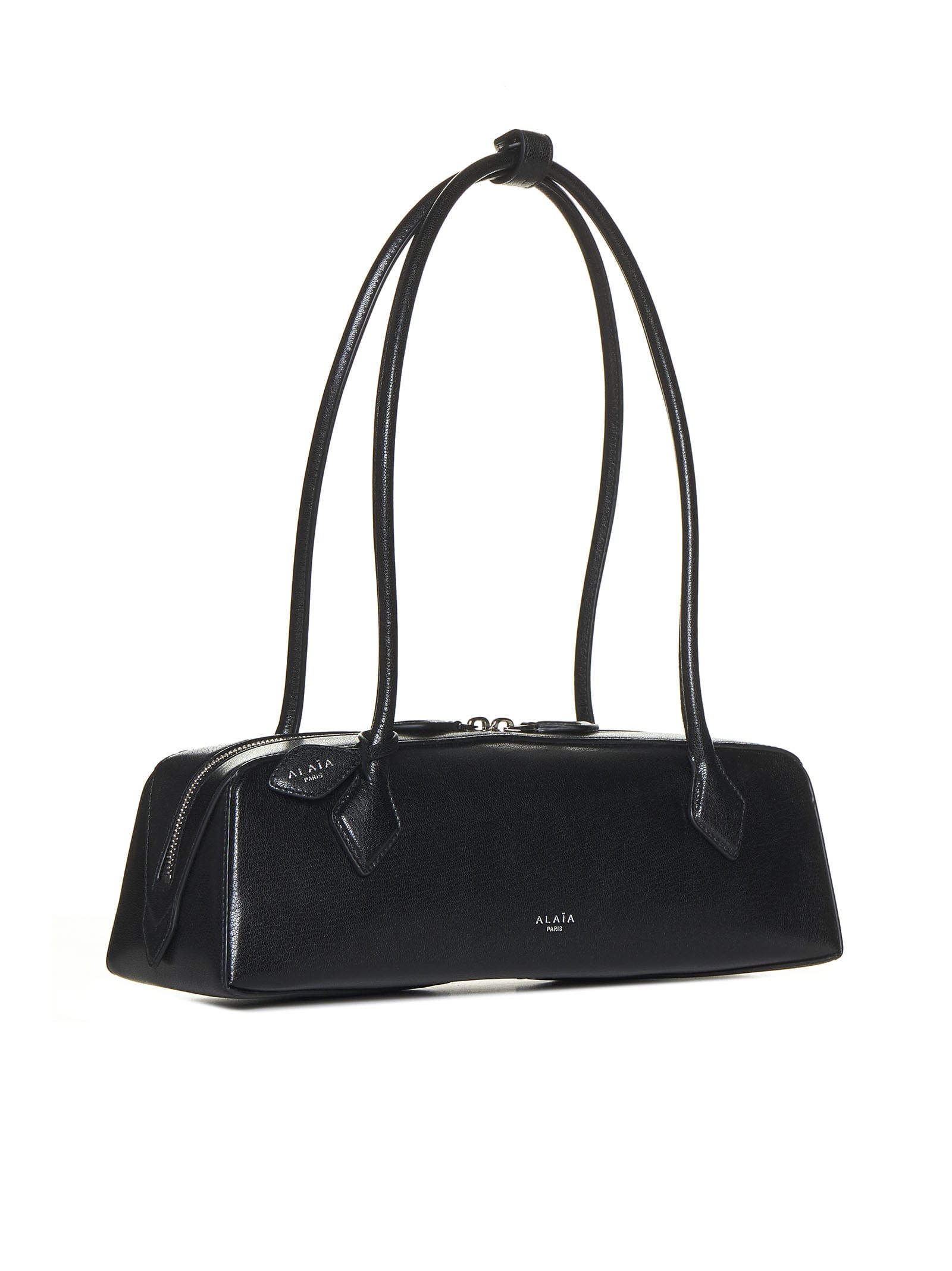 Alaïa Alaia Women Teckel Medium Leather Shoulder Bag In Black