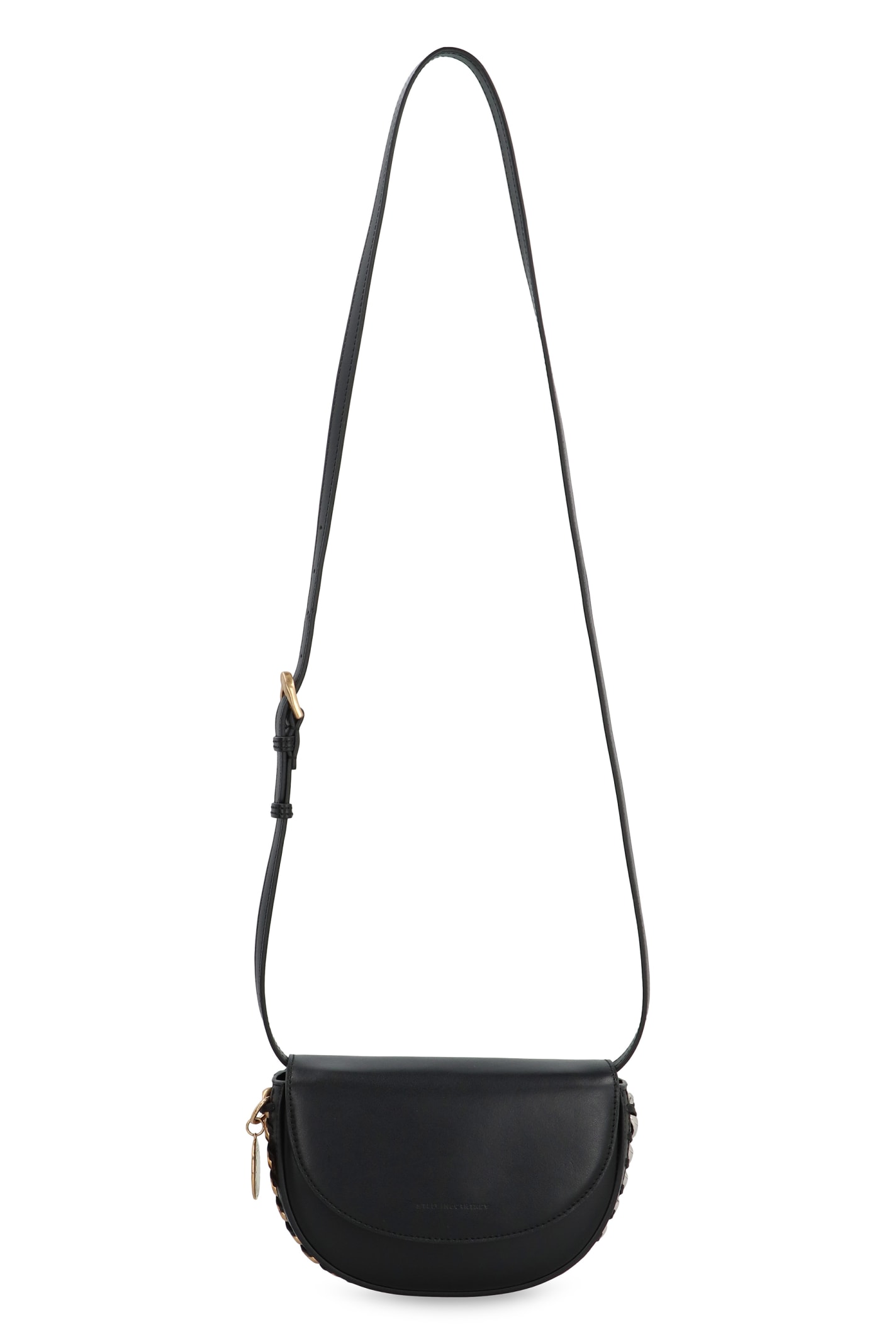 Shop Stella Mccartney Vegan Leather Shoulder Bag In Black