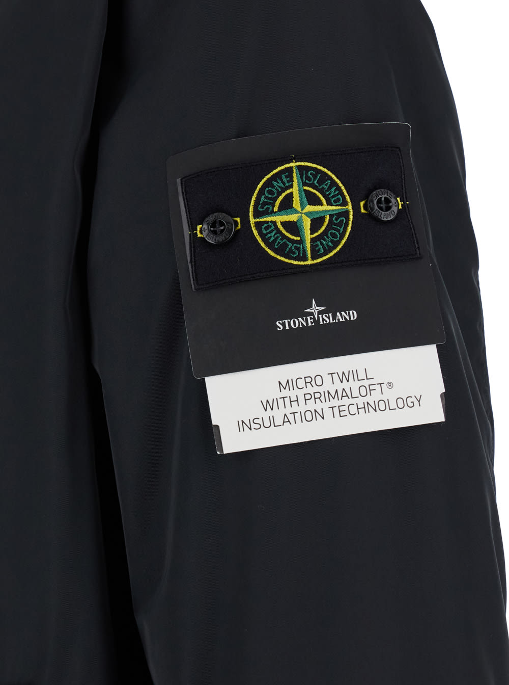 Shop Stone Island Micro Twill In Black