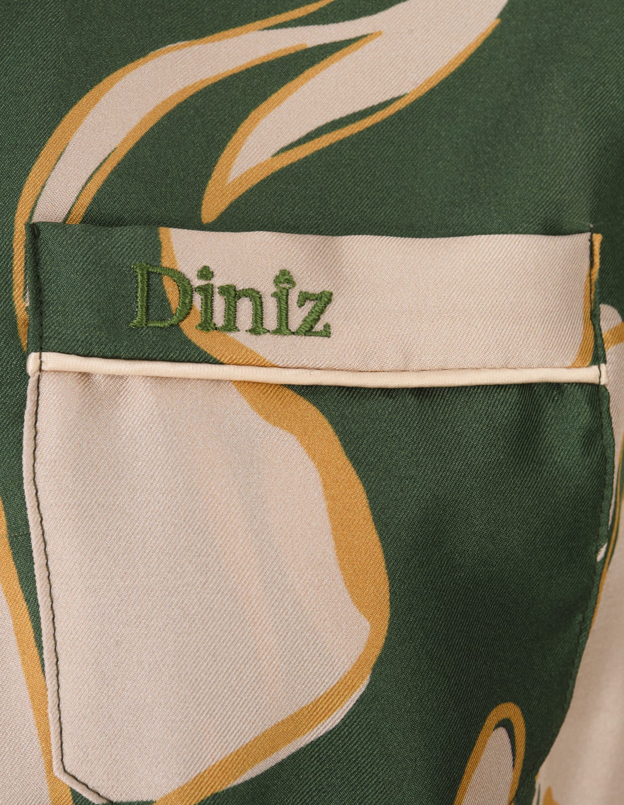 Shop Raquel Diniz Cropped Jacket In Green Floral
