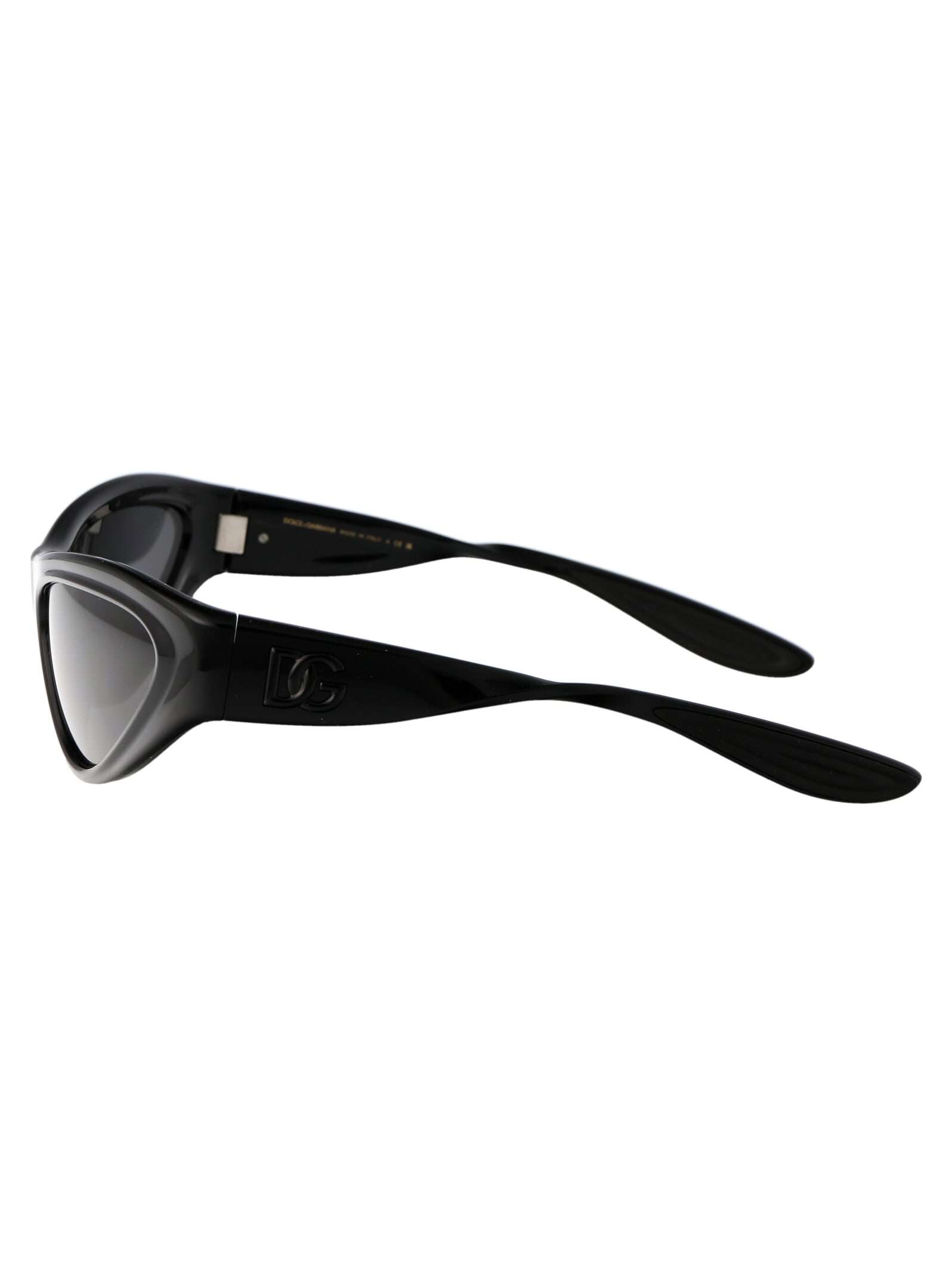 Shop Dolce &amp; Gabbana Eyewear 0dg6190 Sunglasses In 501/87 Black