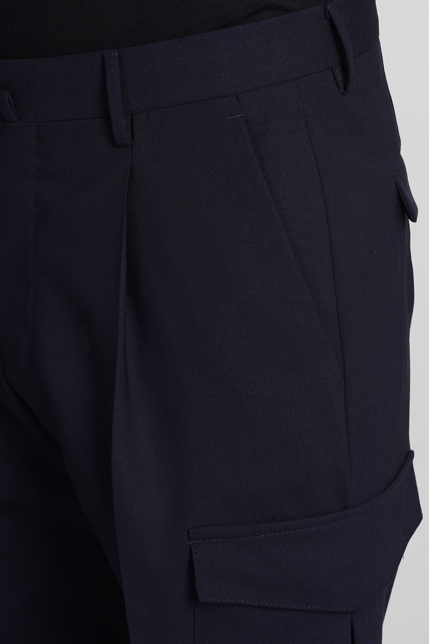 Shop Pt01 Pants In Blue Wool