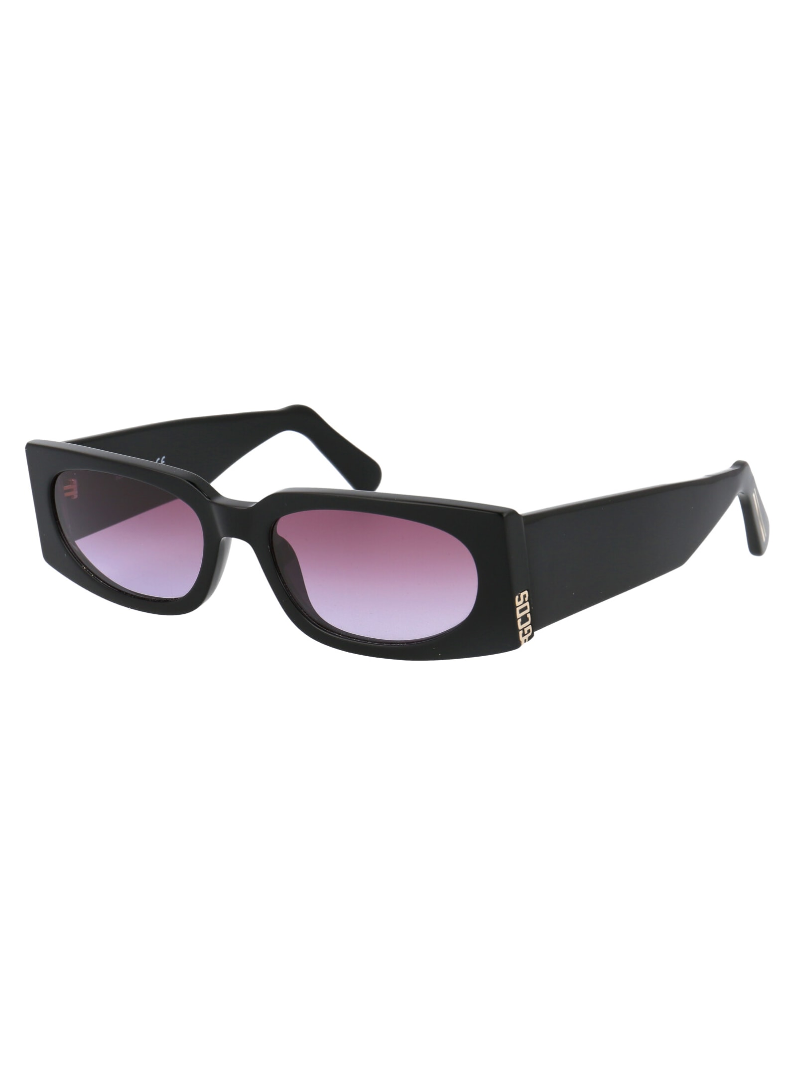 Shop Gcds Gd0016 Sunglasses In 01z Black