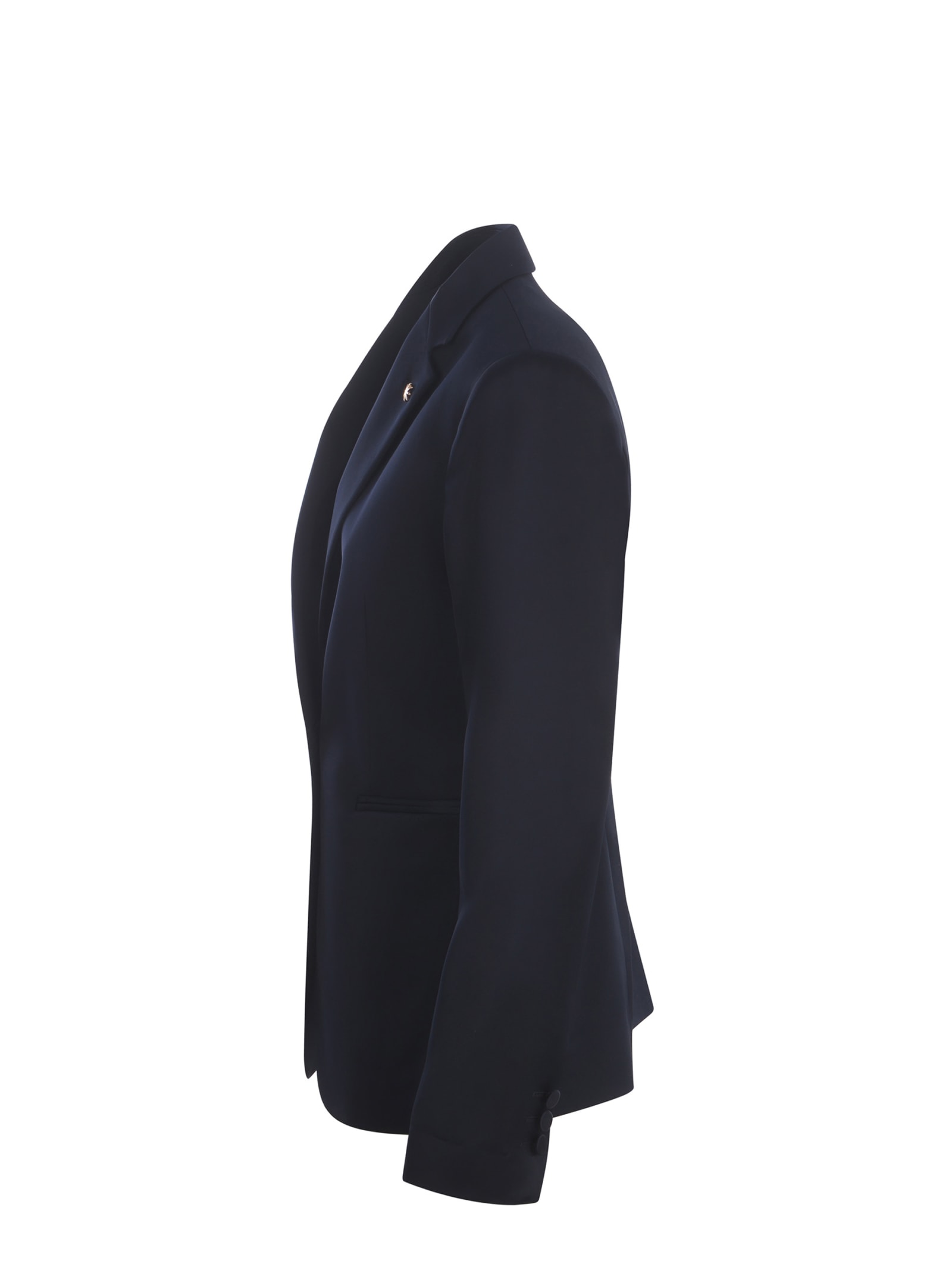 Shop Manuel Ritz Tailleur  Made Of Satin In Blue