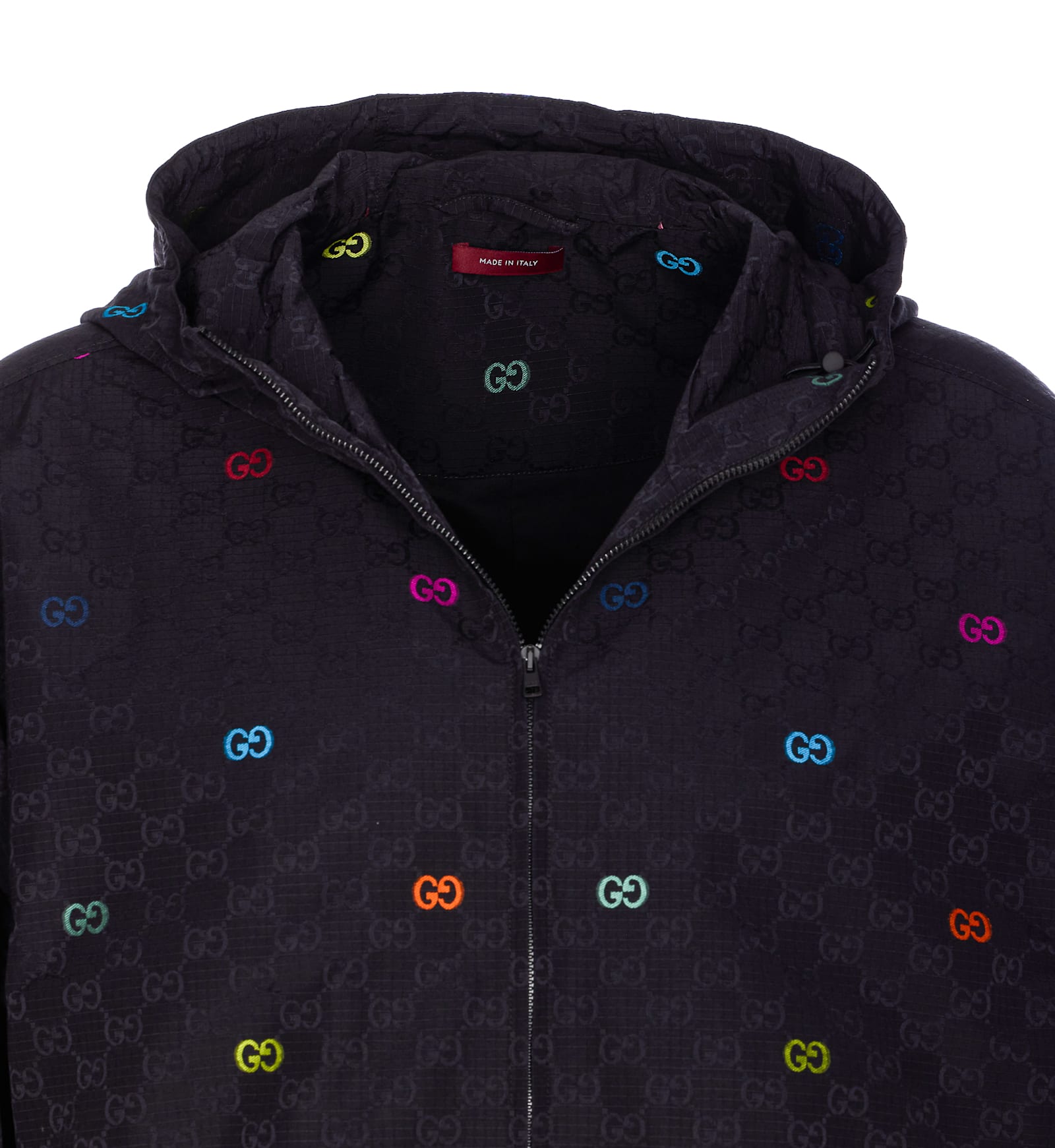 Gucci Men Gg Ripstop Jacket In Blue