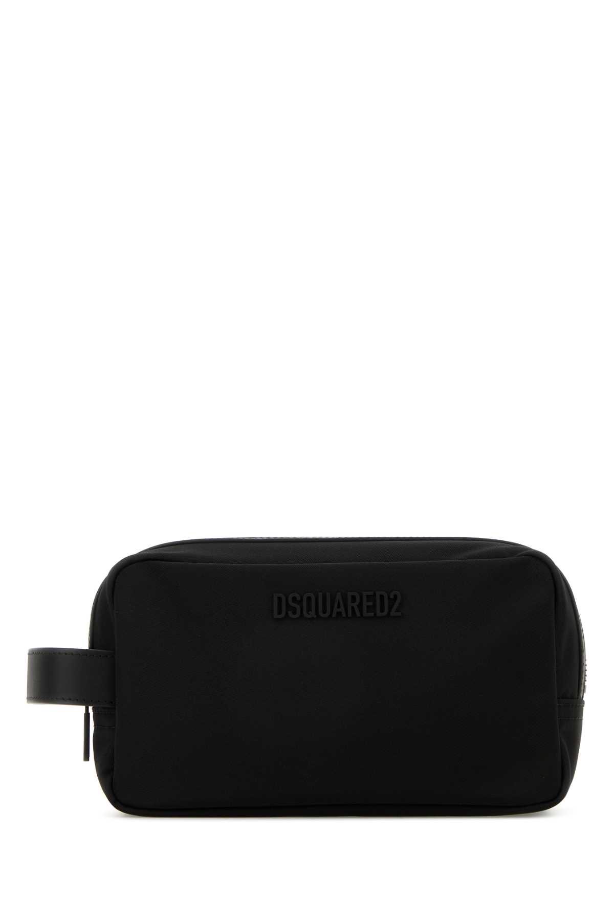 Black Canvas Beauty Case