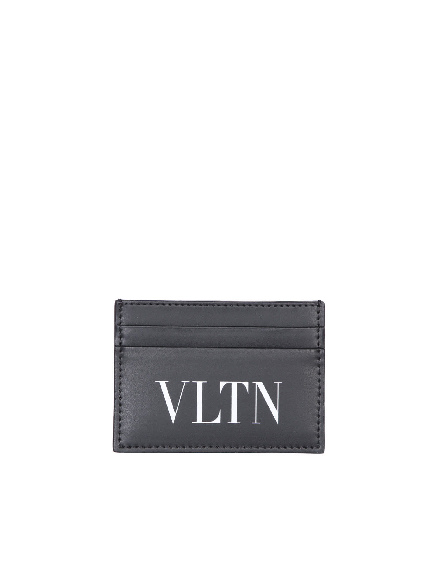 Shop Valentino Vltn Black Cardholder